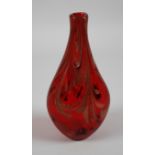 Murano Vase mit Kupferaventurin-Einschmelzungen