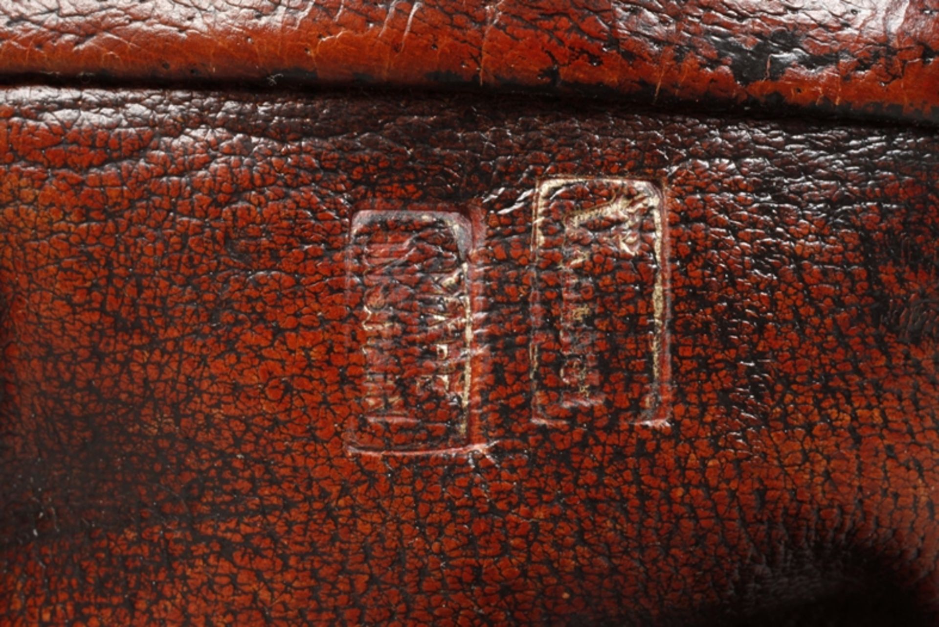 leather ottoman - Image 6 of 6