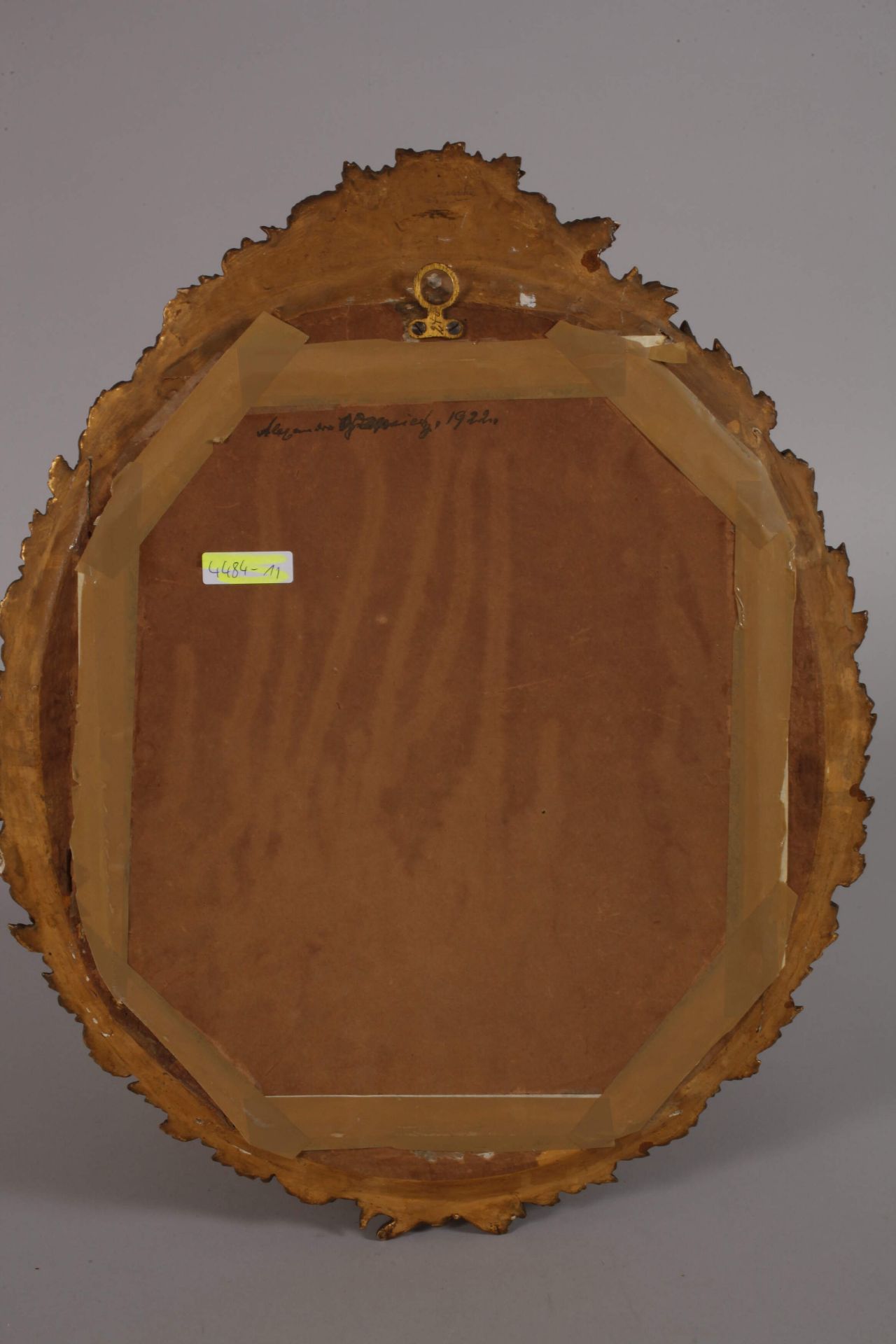 Oval Louis Phillippe gilt stucco frame - Image 3 of 3