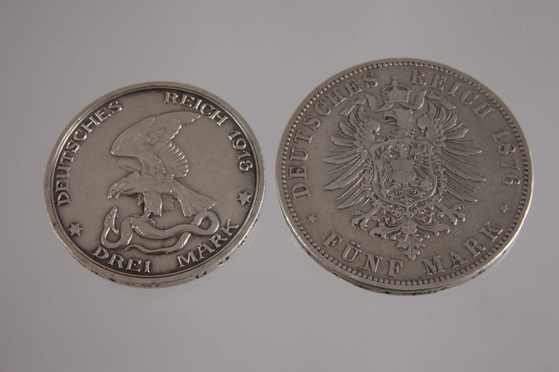 Two silver coins Kaiserreich - Image 2 of 3