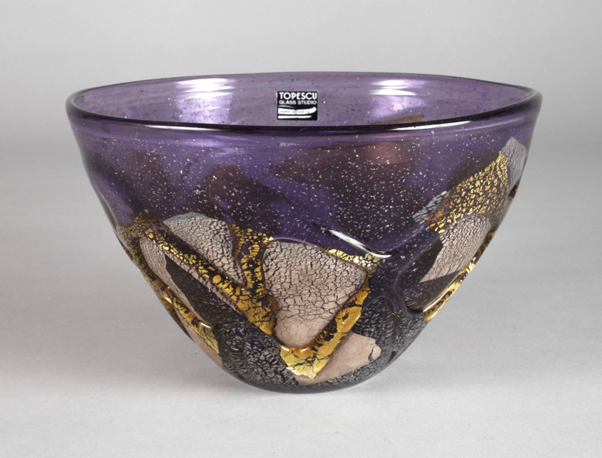 Mihai Topescu bowl studio glass