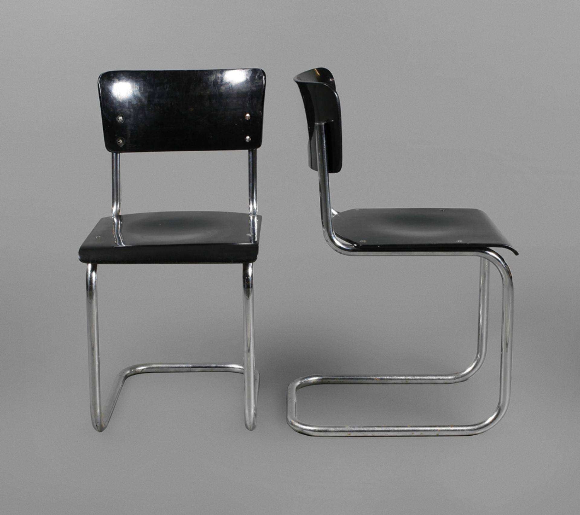 Mart Stam, pair of cantilever chairs S43