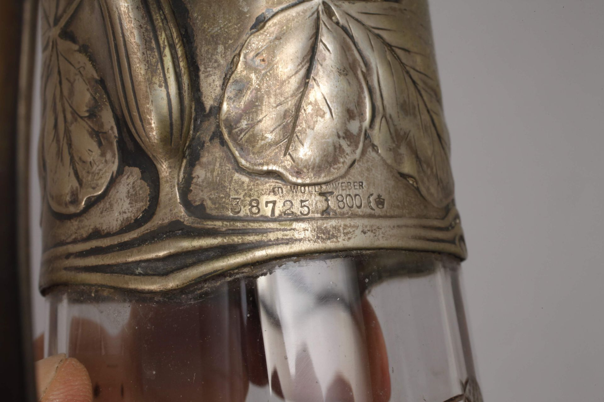 Two carafes with silver mount - Image 3 of 5