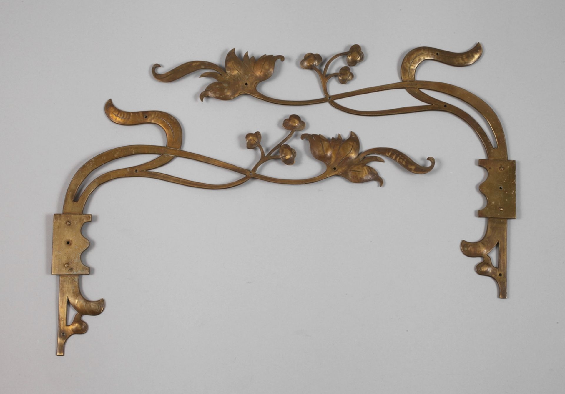 Pair of ornamental fittings Art Nouveau