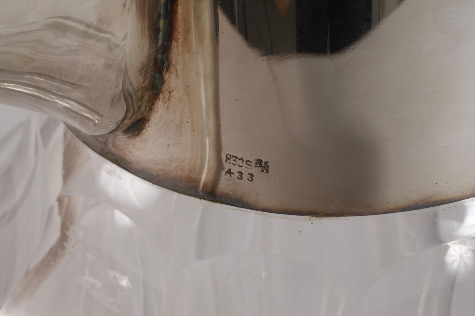 Large cooling jug with silver mounting - Image 3 of 5