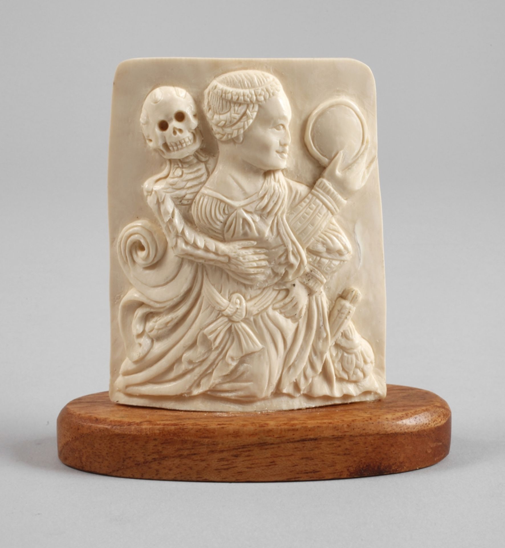 Relief carving Memento Mori