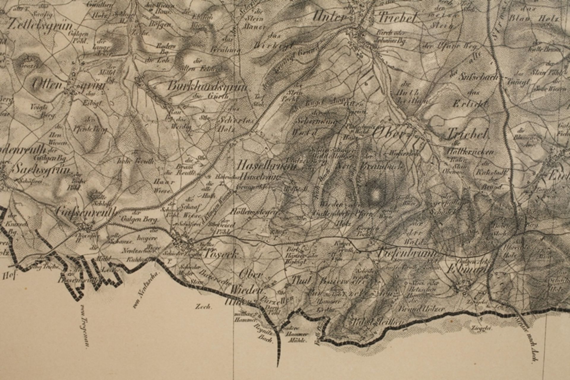 Partial map of the Kingdom of Saxony - Image 4 of 6