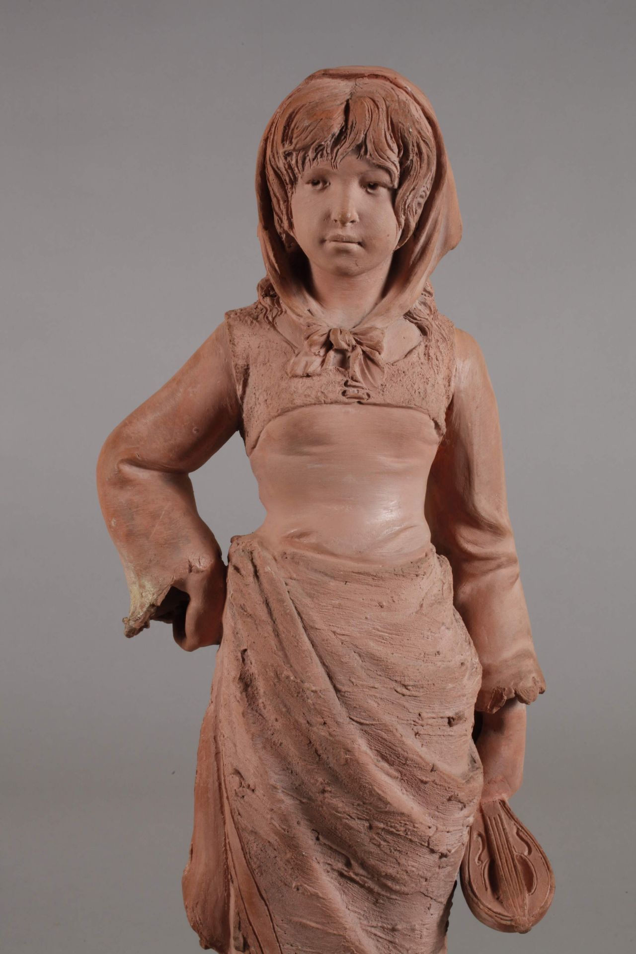 Henry Weisse, terracotta figure "La Cigale" - Image 2 of 9