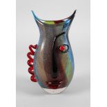 Gilde Glass Art Gesichtervase