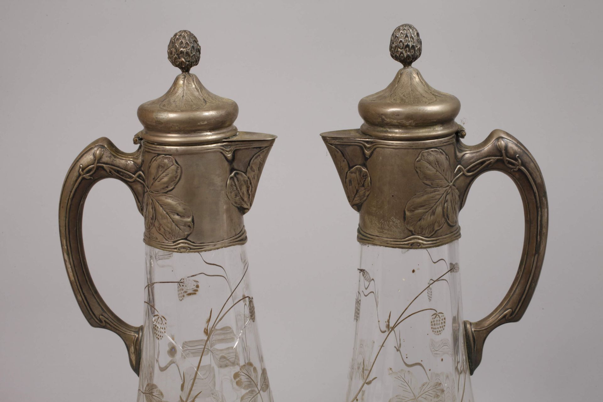 Two carafes with silver mount - Image 2 of 5