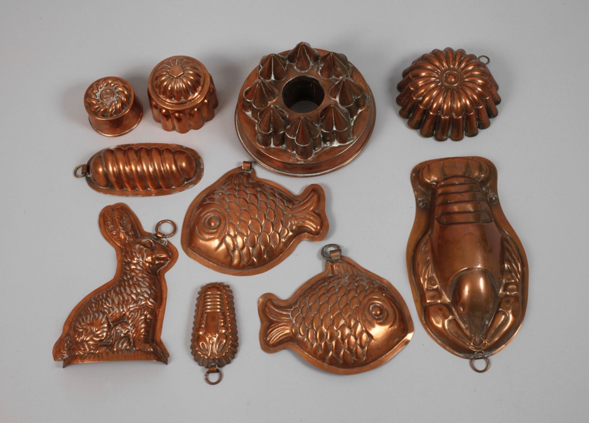 Convolute of copper moulds