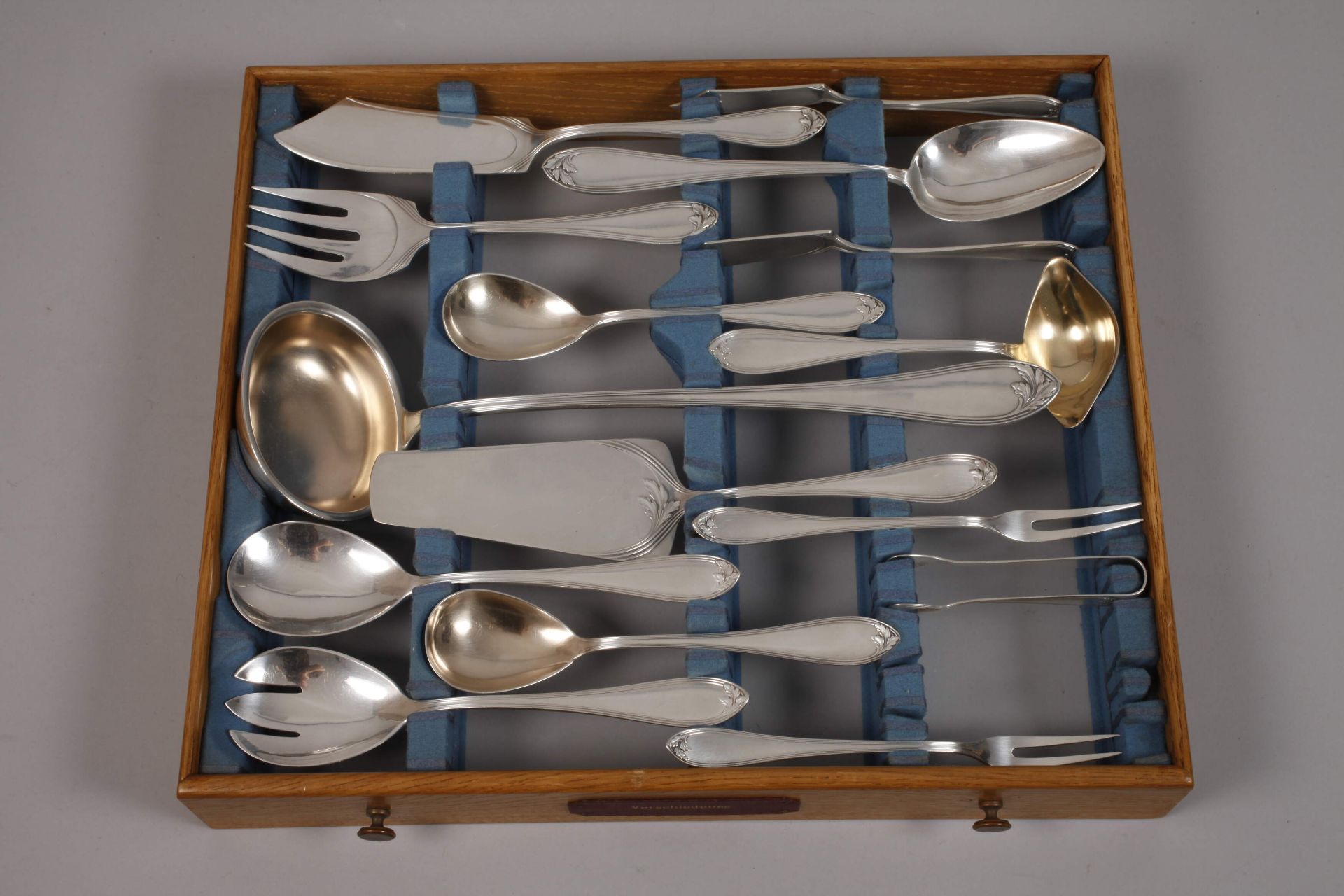 Large cutlery set acanthus decor - Image 4 of 12