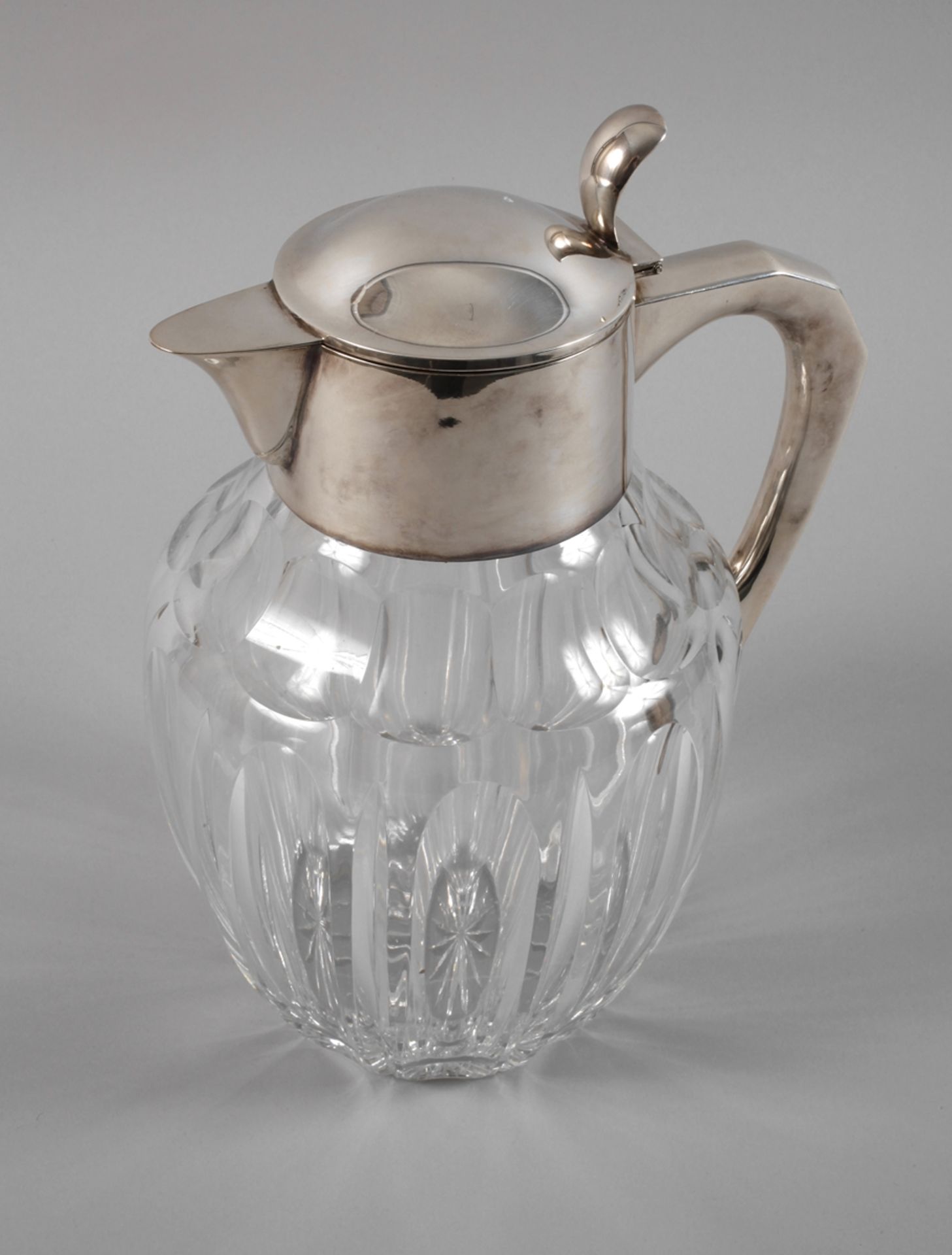 Large cooling jug with silver mounting