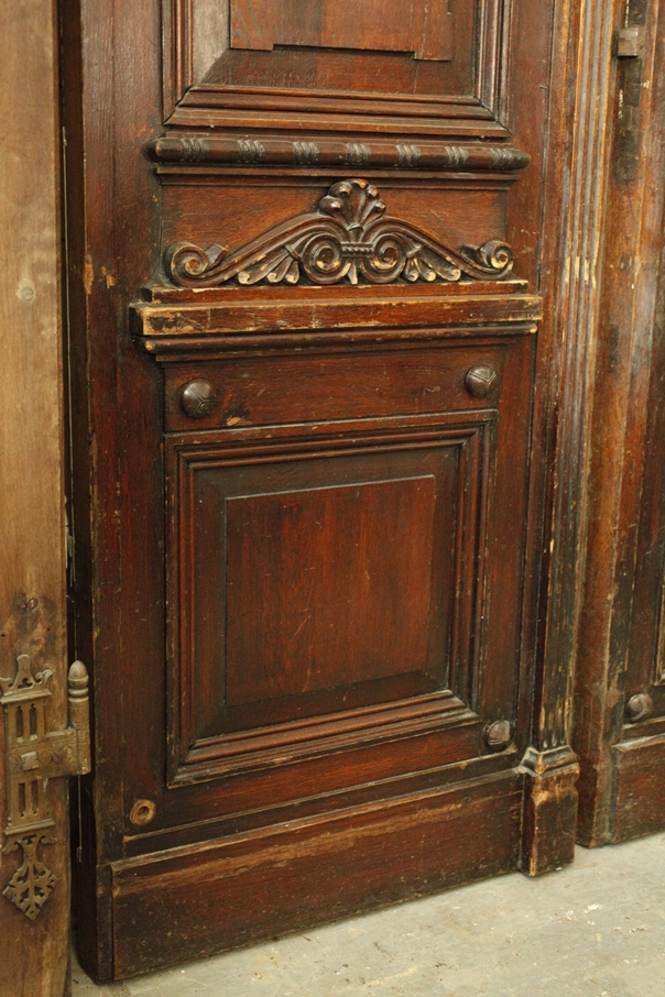 Pair of Historicist salon doors - Image 3 of 15