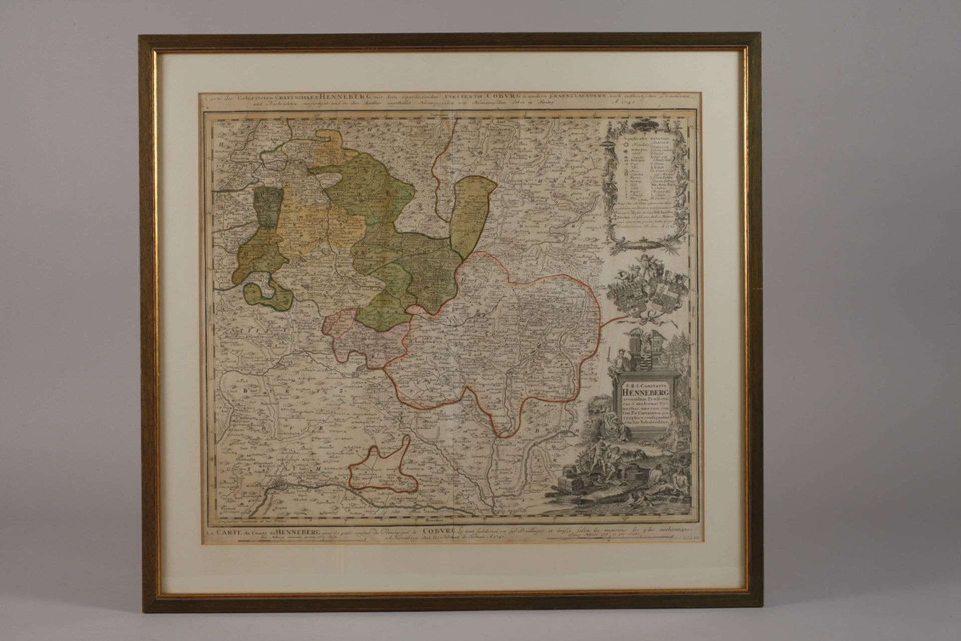 Homanns Erben, Karte Grafschaft Henneberg - Bild 2 aus 5