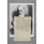 Sigmund Freud, Brief mit Autograph
