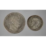 Zwei Silbermünzen Kaiserreich