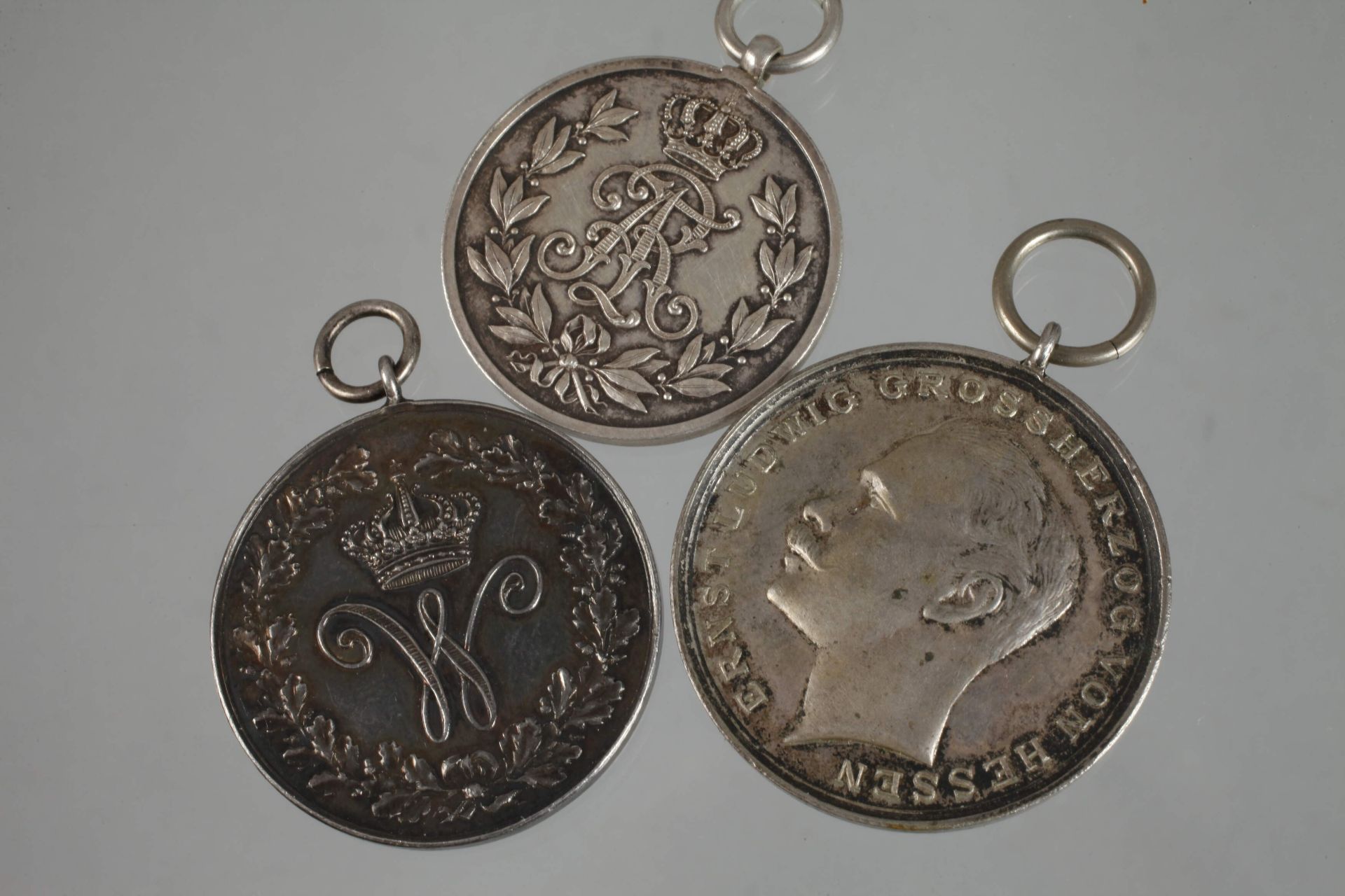 Drei Medaillen Braunschweig, Sachsen, Hessen - Bild 2 aus 3