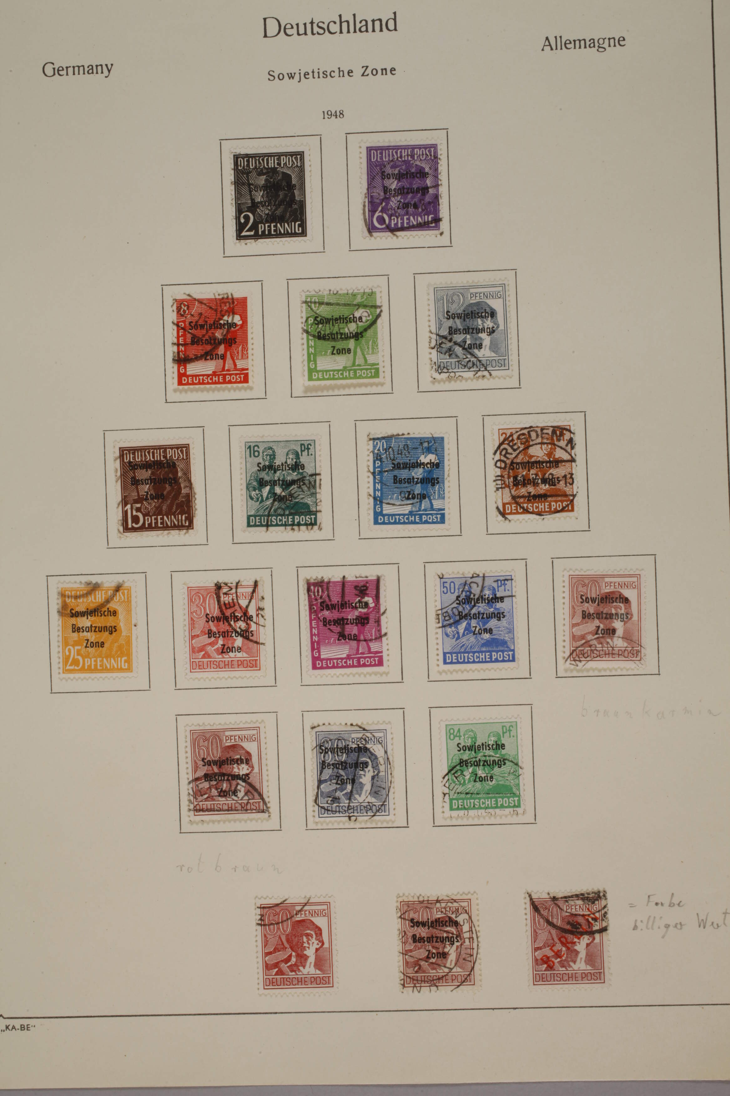 Stamp collection SBZ and DDR - Image 7 of 11