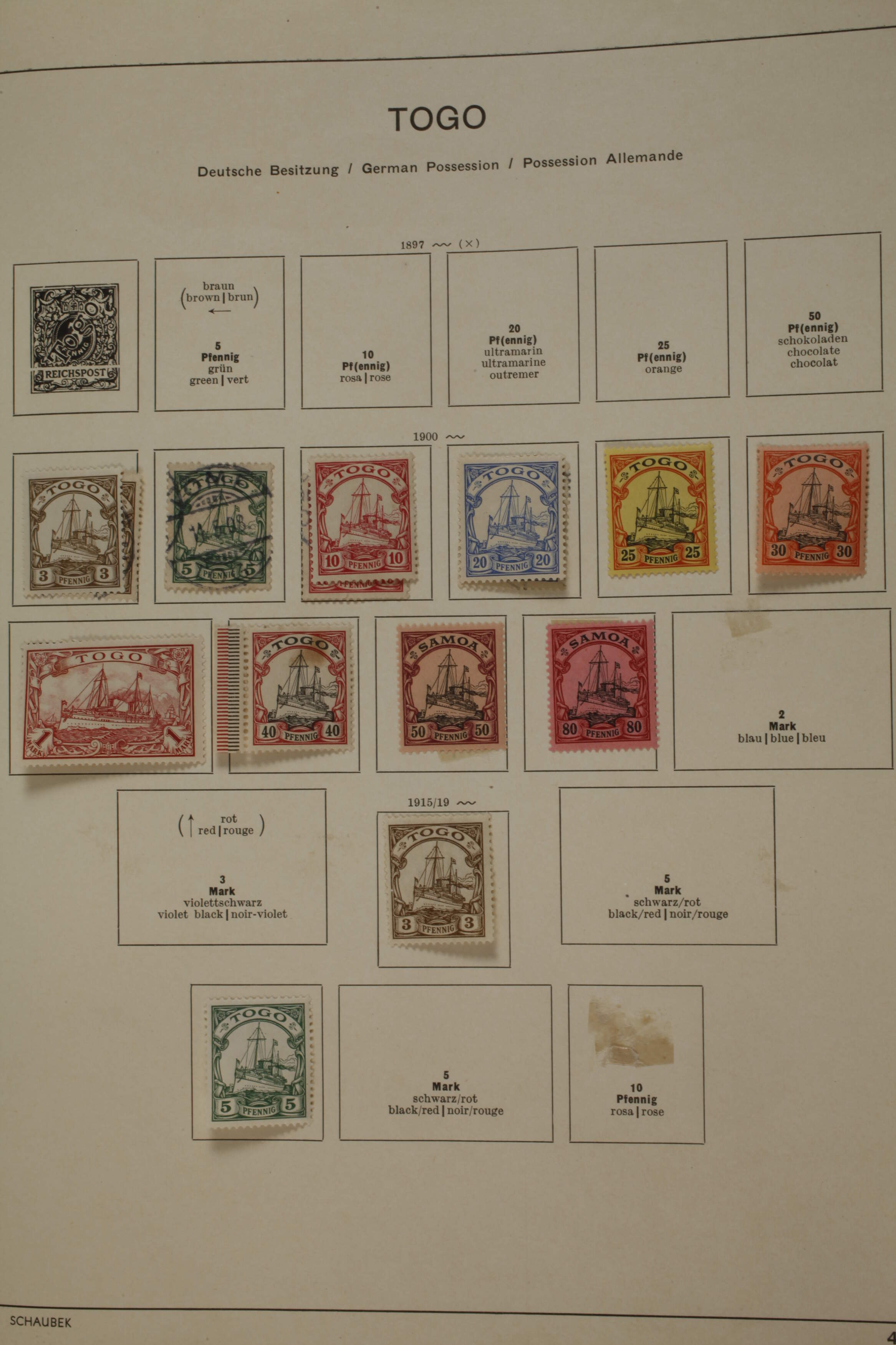 Briefmarkensammlung Deutsche Kolonien - Image 12 of 12