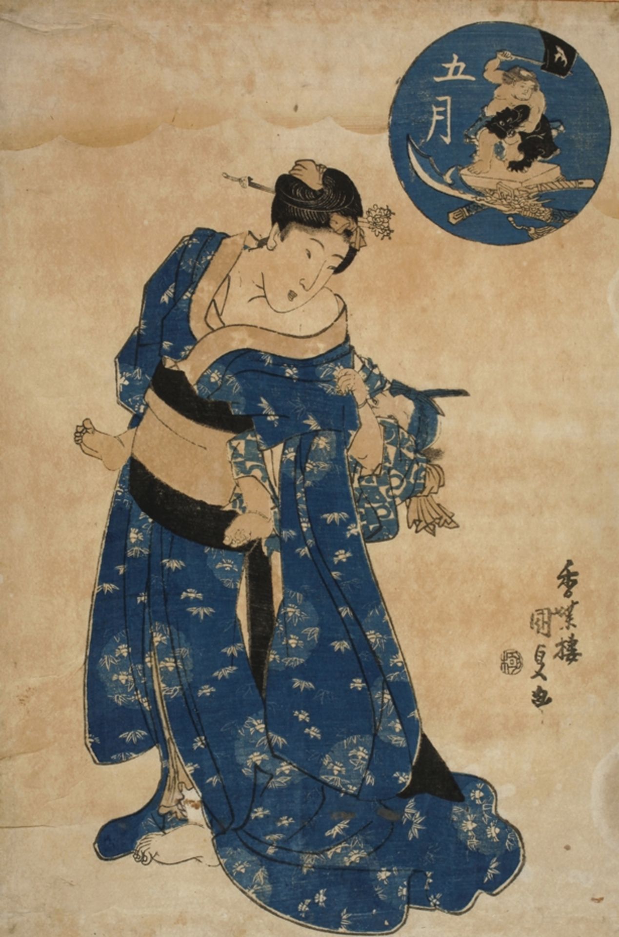 Farbholzschnitt Utagawa Kunisada (Toyokuni III.)