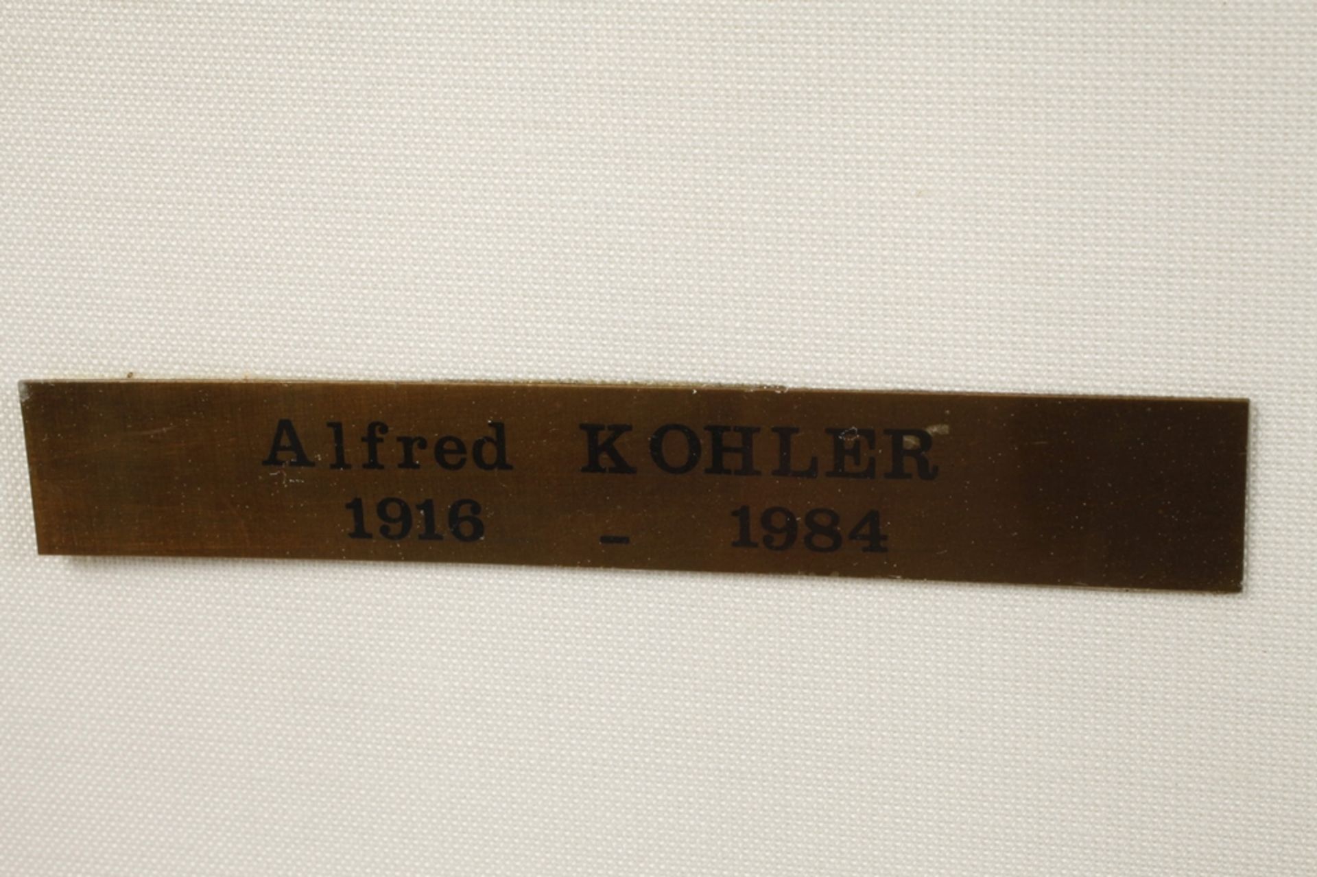 Alfred Kohler, "Abstraktes Stillleben" - Image 3 of 5