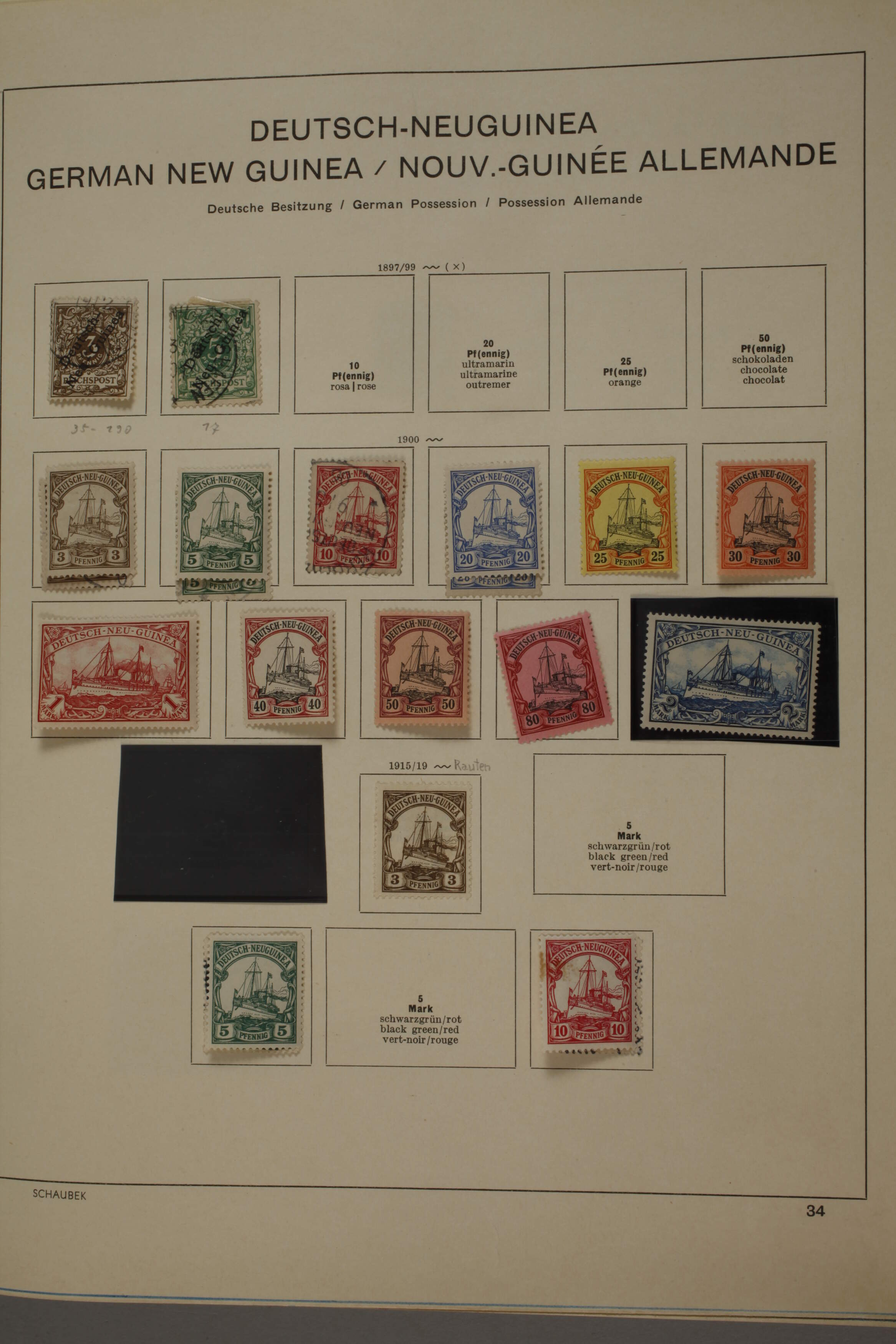 Briefmarkensammlung Deutsche Kolonien - Image 3 of 12