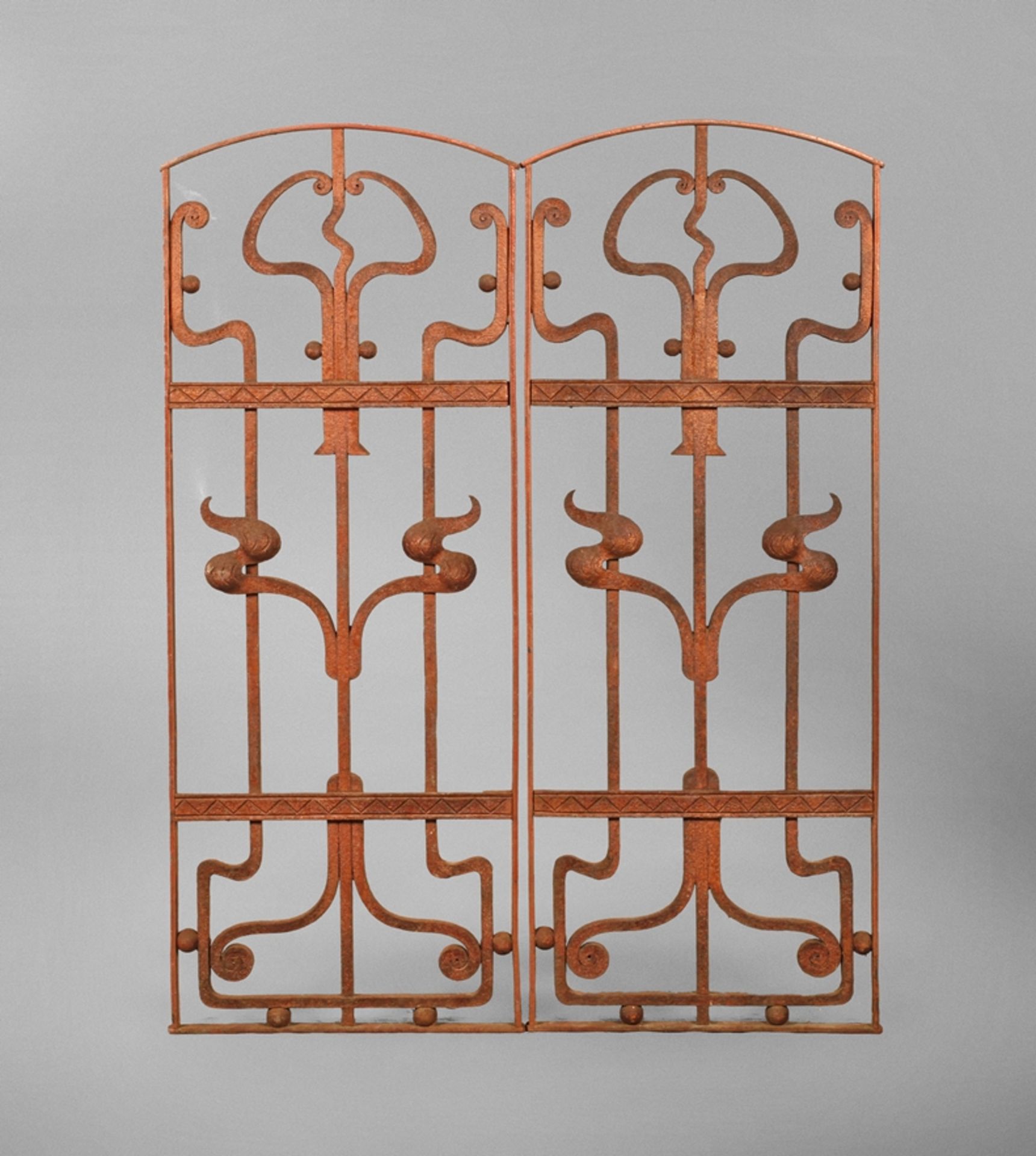 Paar Fenstergitter Jugendstil