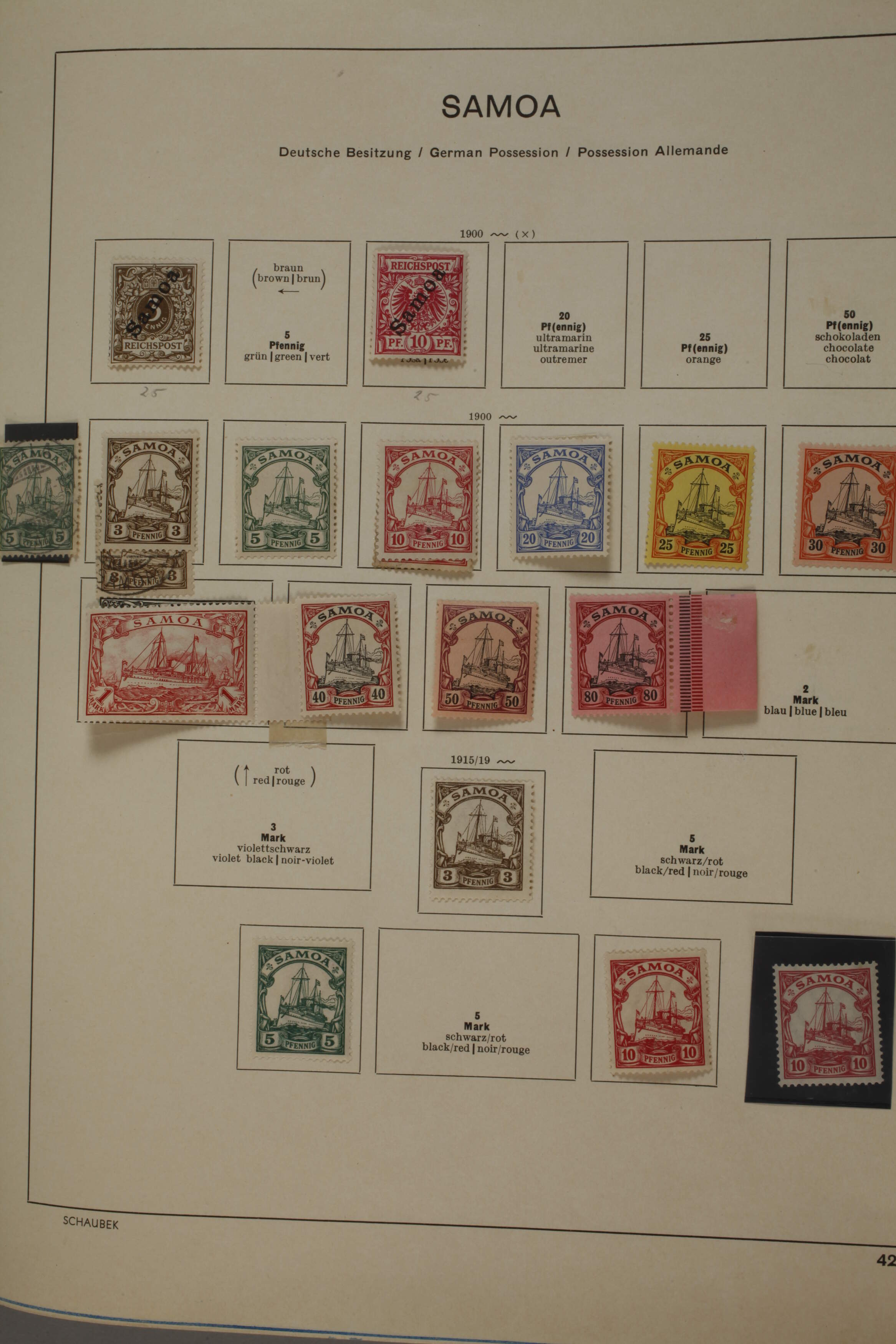 Briefmarkensammlung Deutsche Kolonien - Image 11 of 12