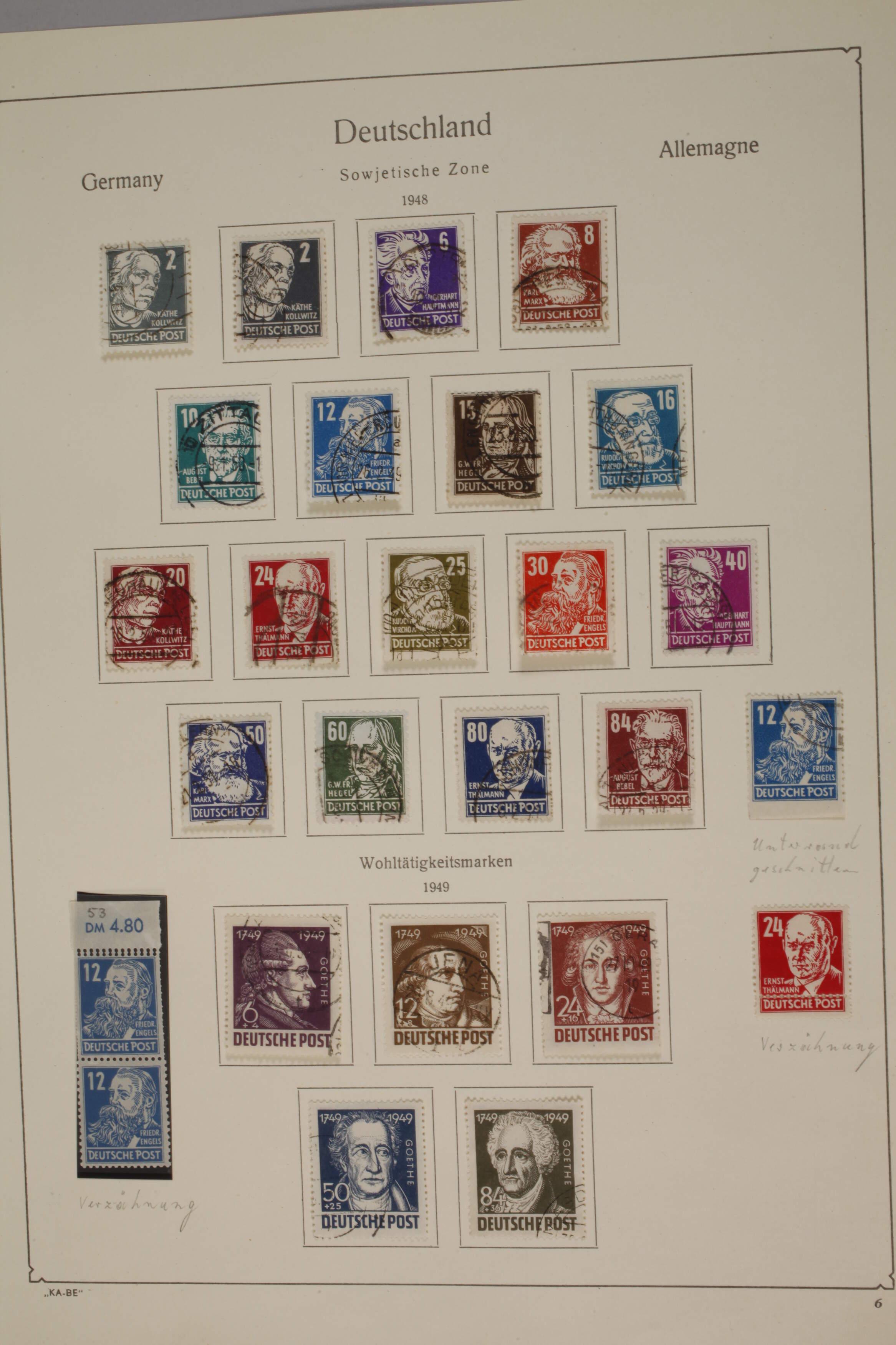 Stamp collection SBZ and DDR - Image 11 of 11