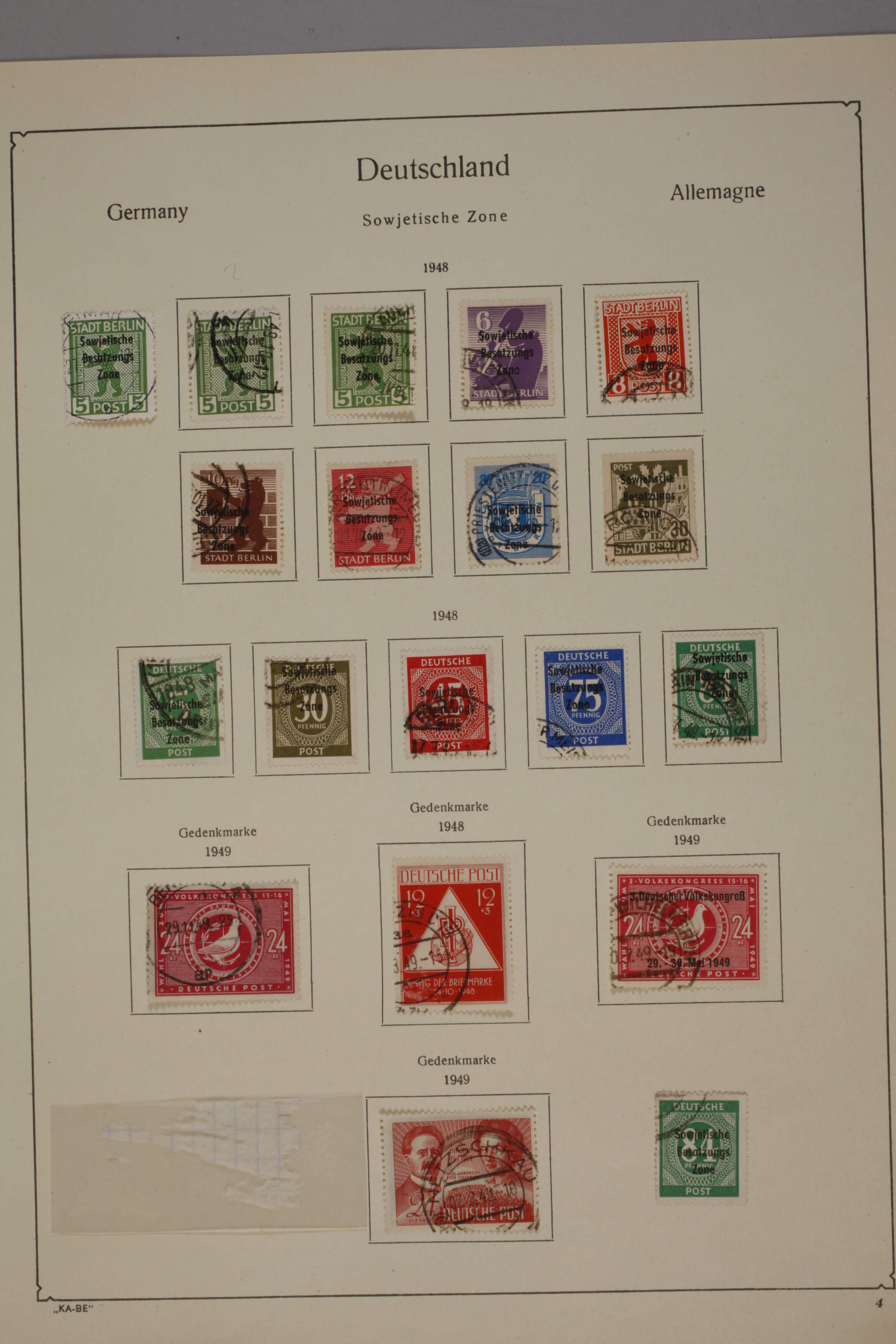 Stamp collection SBZ and DDR - Image 6 of 11
