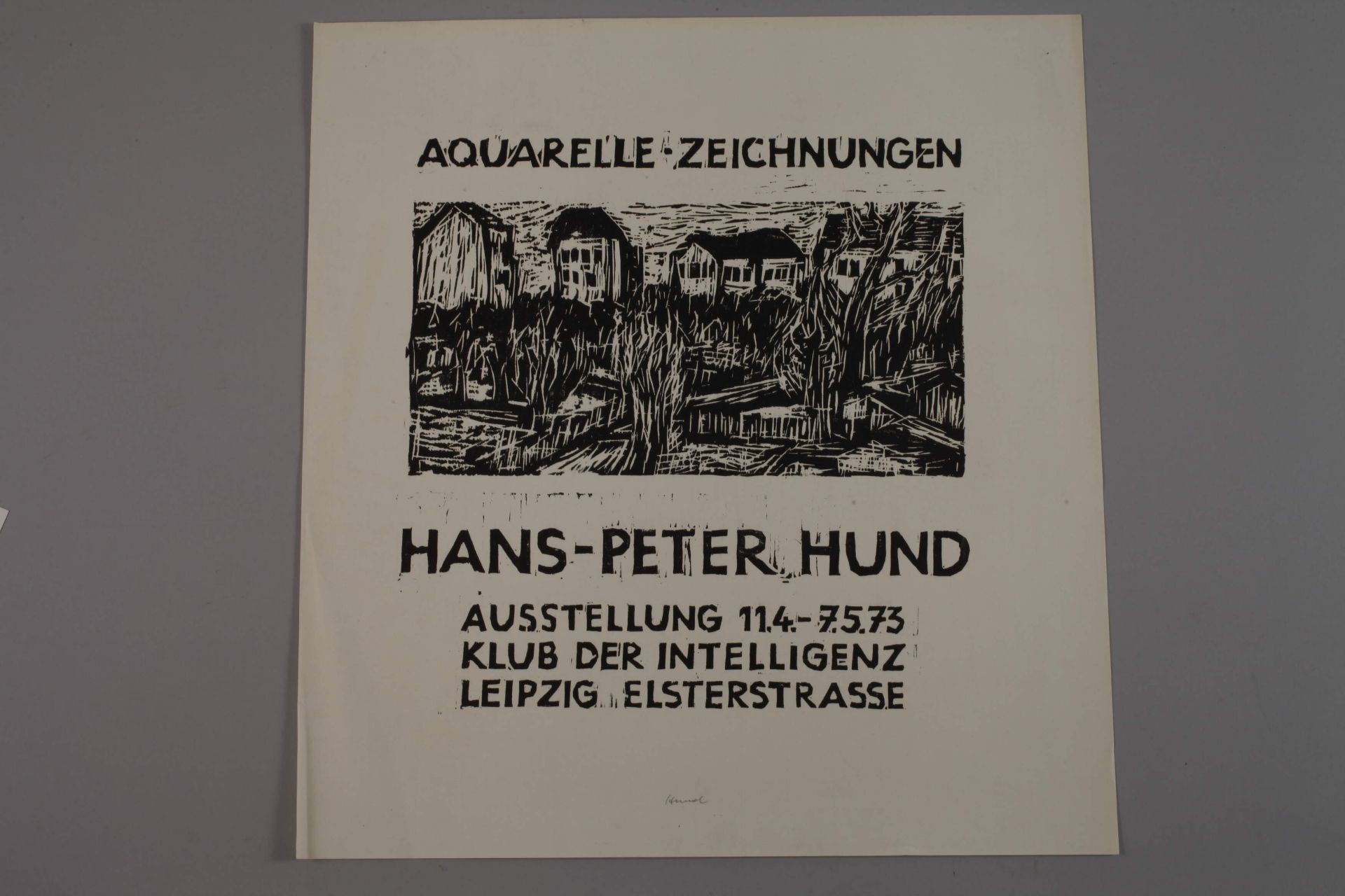 Hans-Peter Hund, zwei Holzschnitte - Bild 2 aus 4