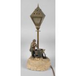 Bergmann Viennese Bronze Lamp Maronibrater