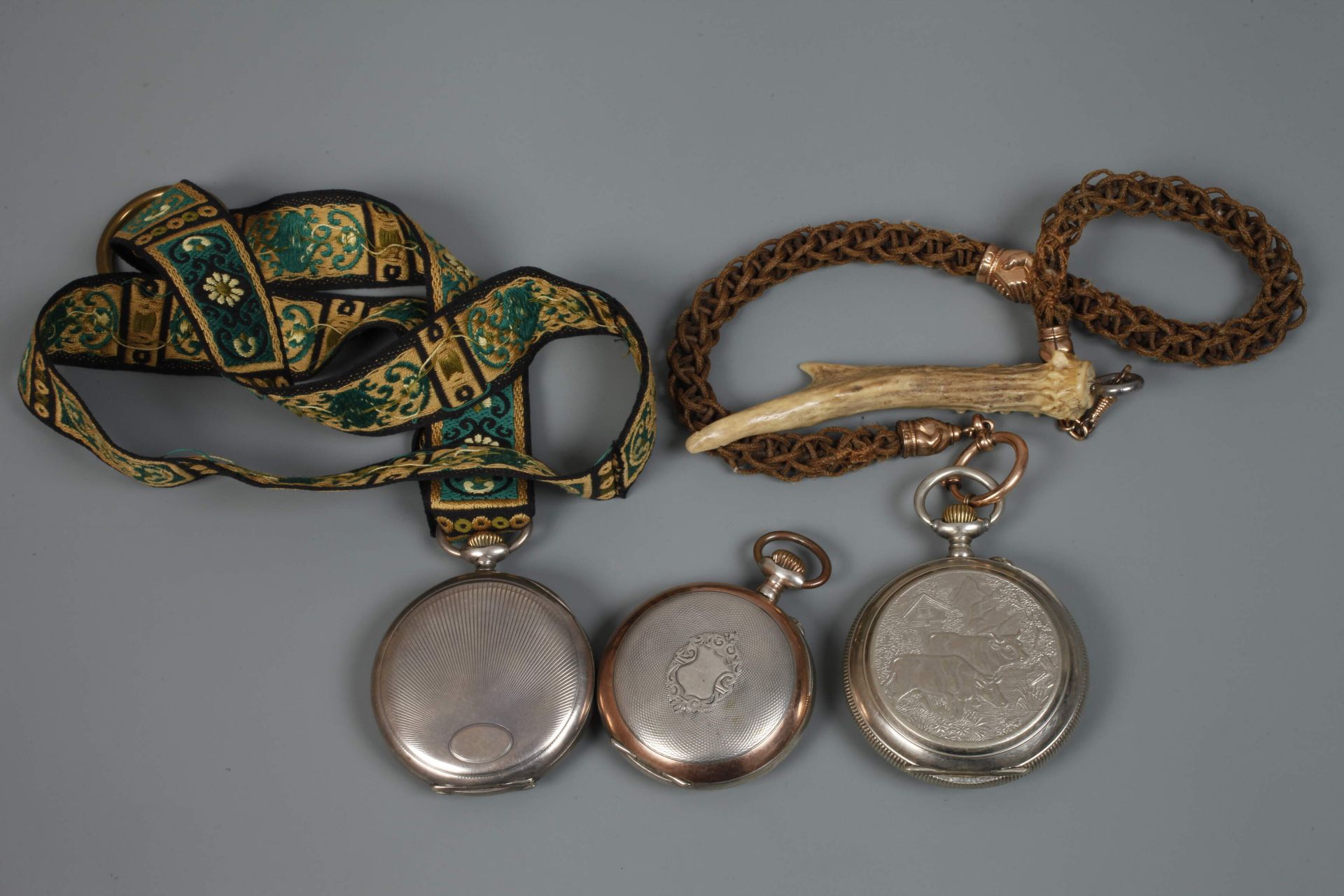 Three silver pocket watches - Image 2 of 5