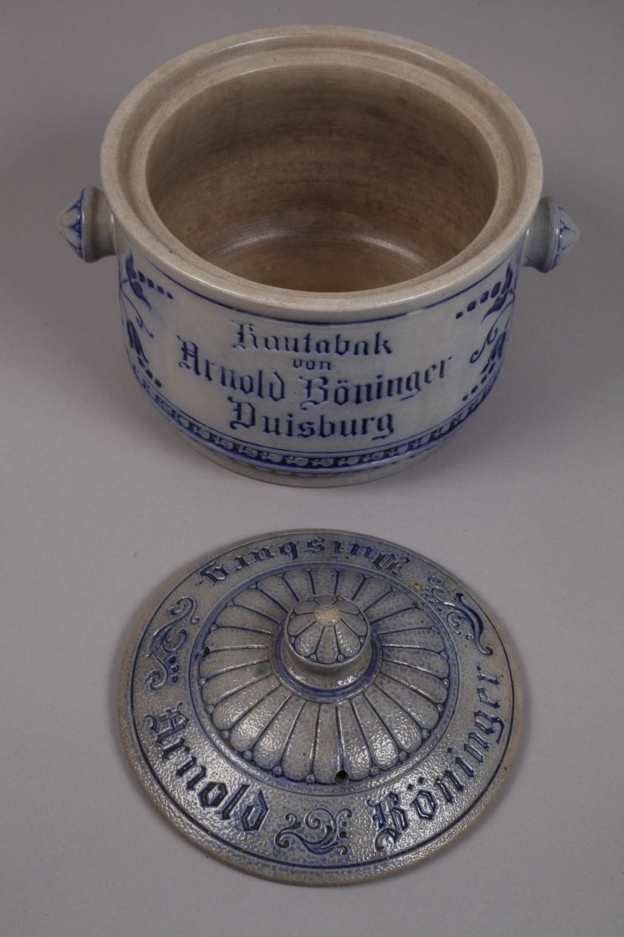 Westerwald three chewing tobacco pots - Image 2 of 4