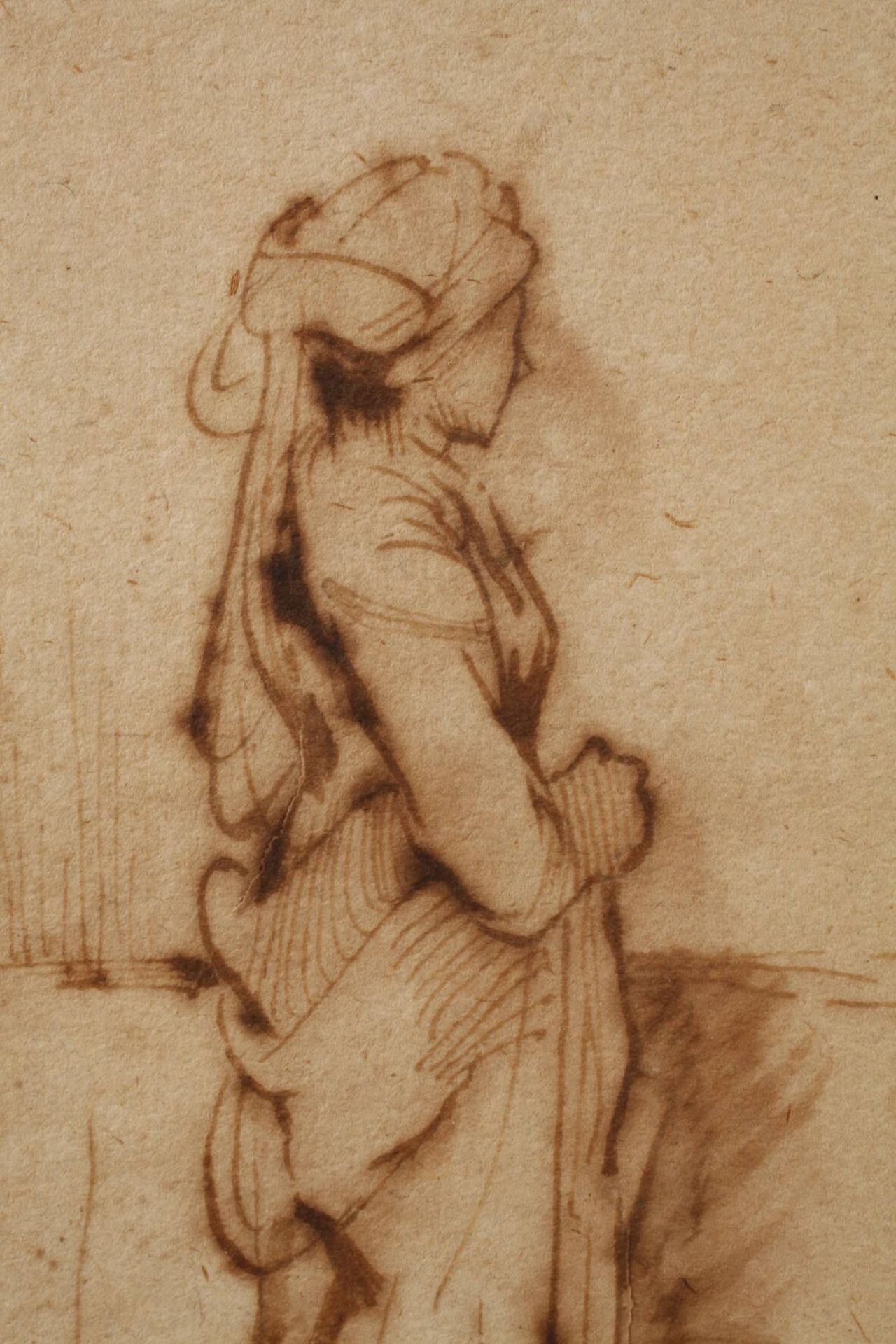 Altmeisterzeichnung, Rembrandt/ Werktstatt attr. - Bild 3 aus 7
