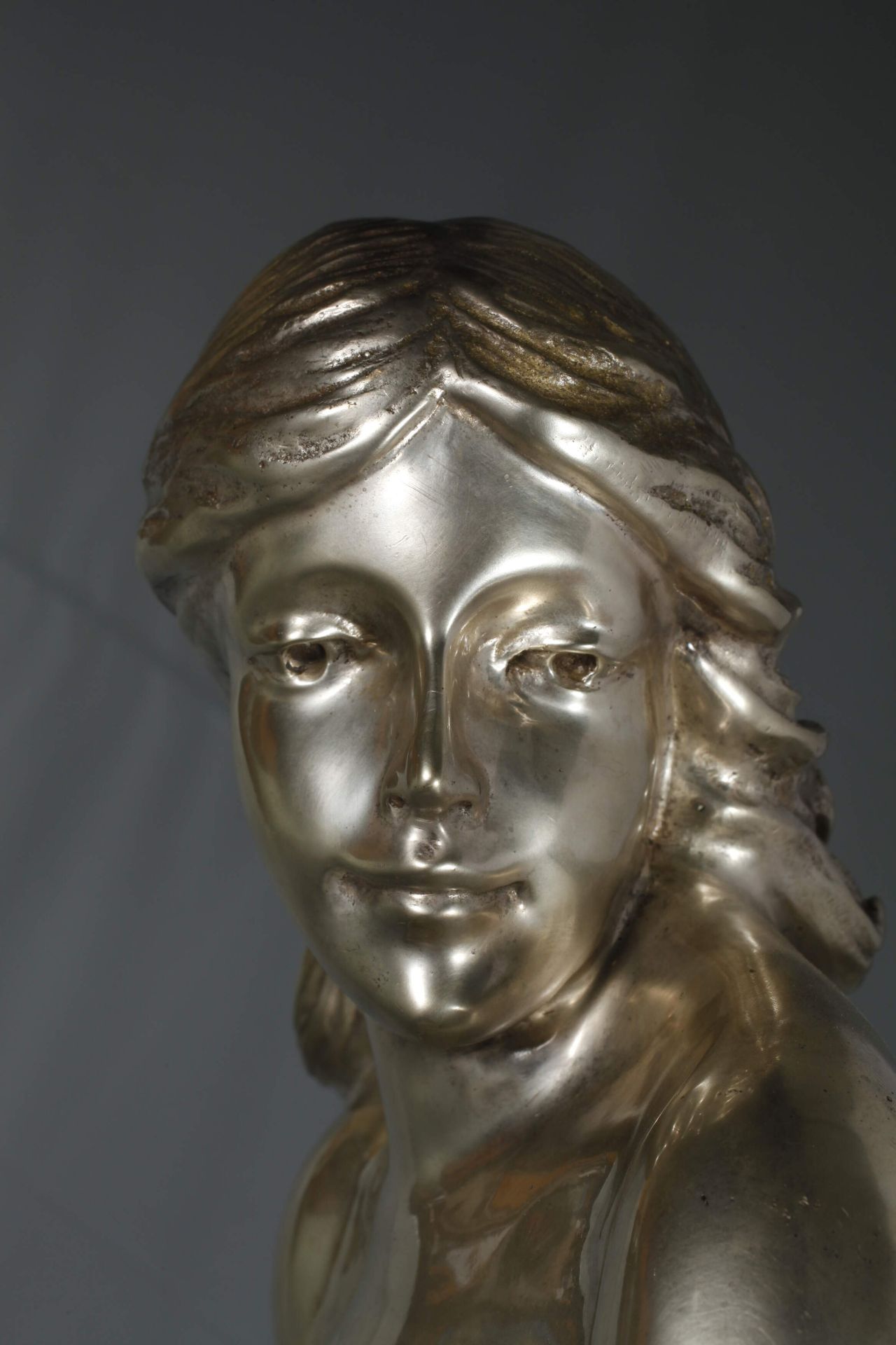 Large Art Nouveau bronze " Chastity" - Image 7 of 8