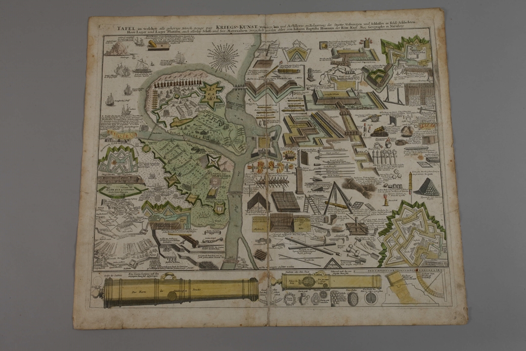 Johann Baptist Homann, Two Maps - Image 3 of 3