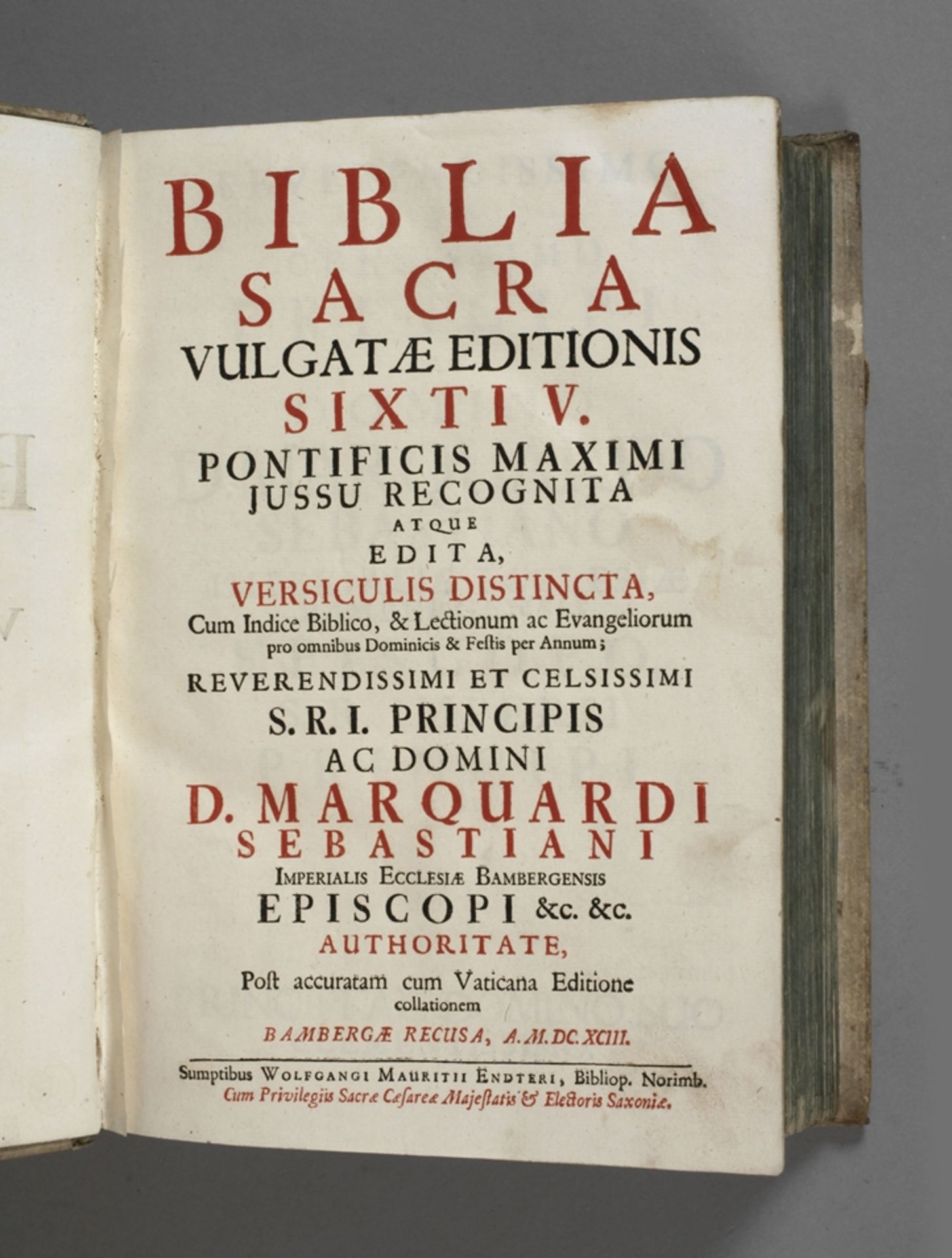 Bibel Bamberg 1693