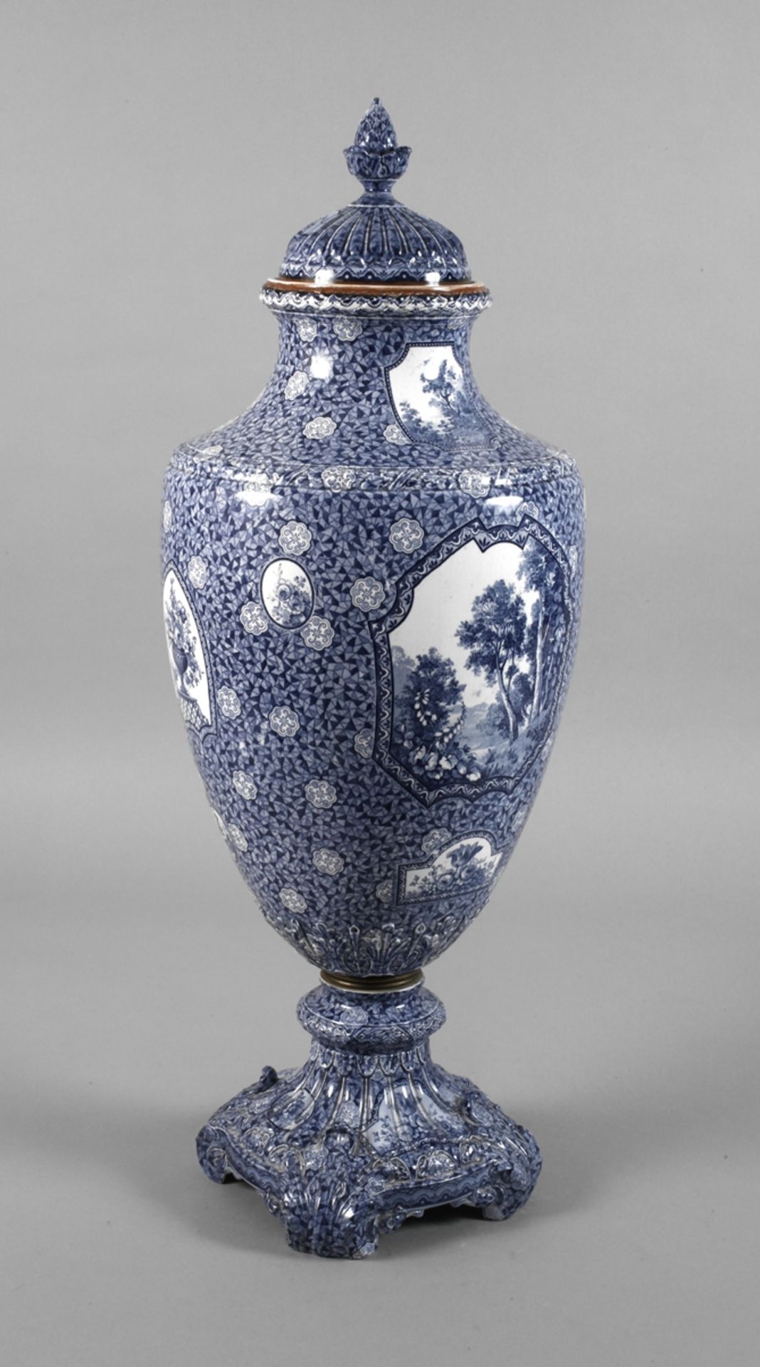 Large lidded vase