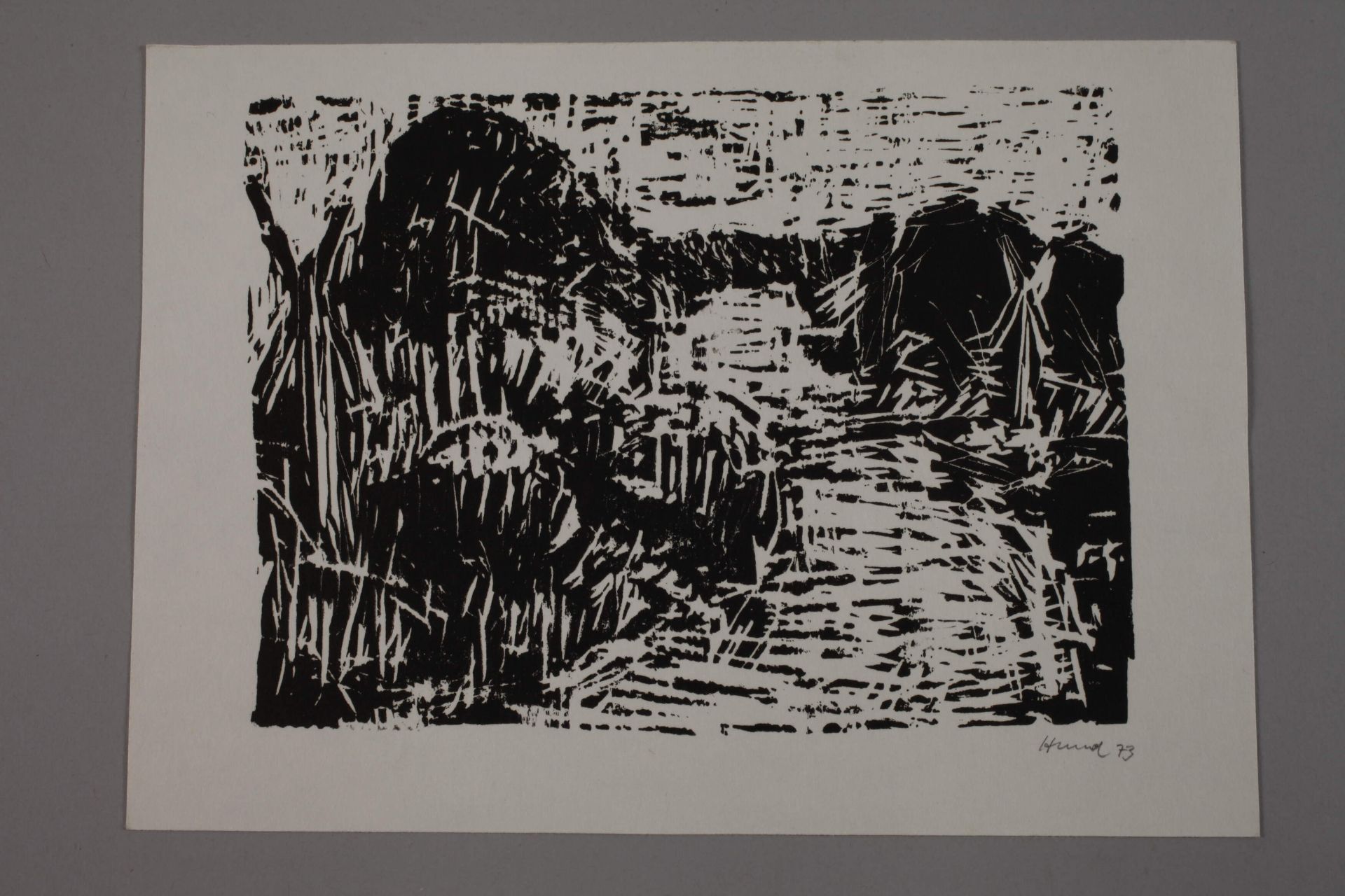 Hans-Peter Hund, two woodcuts - Image 3 of 4
