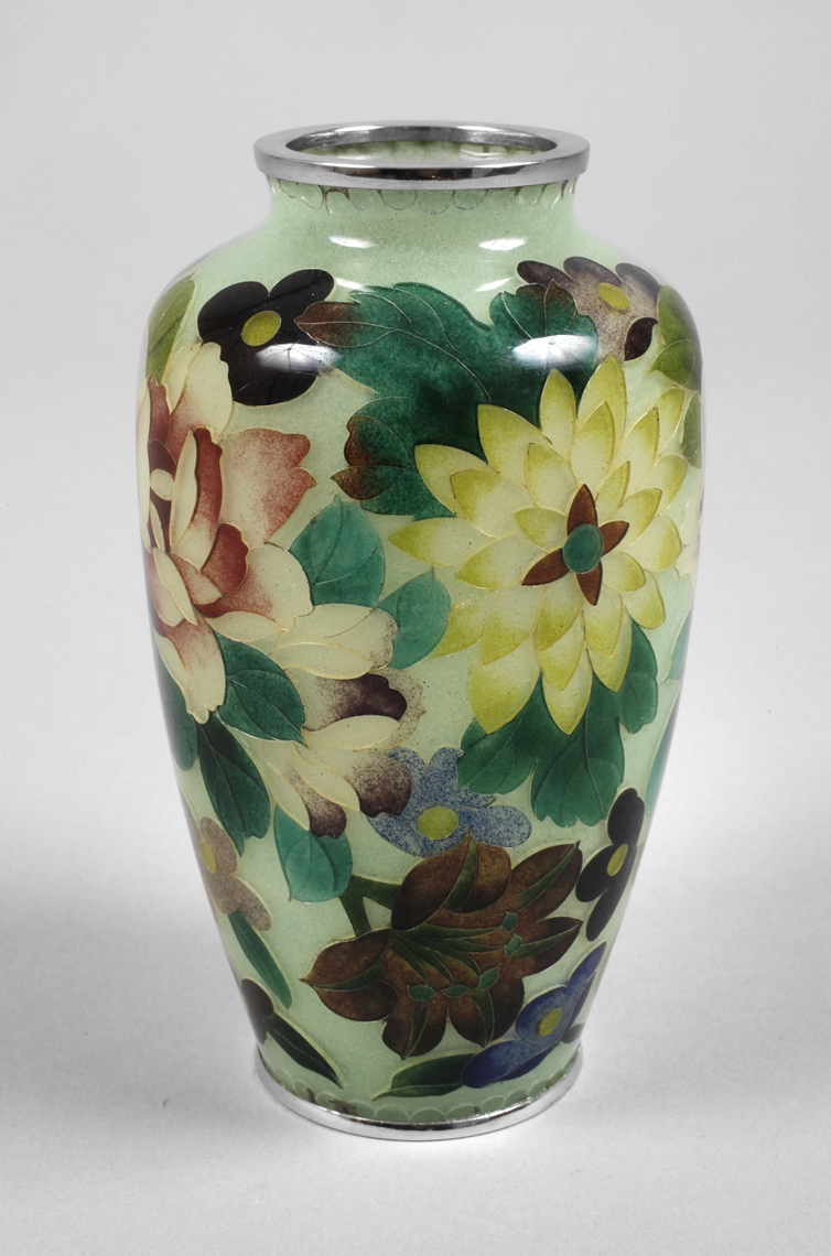 Plique-a-jour vase