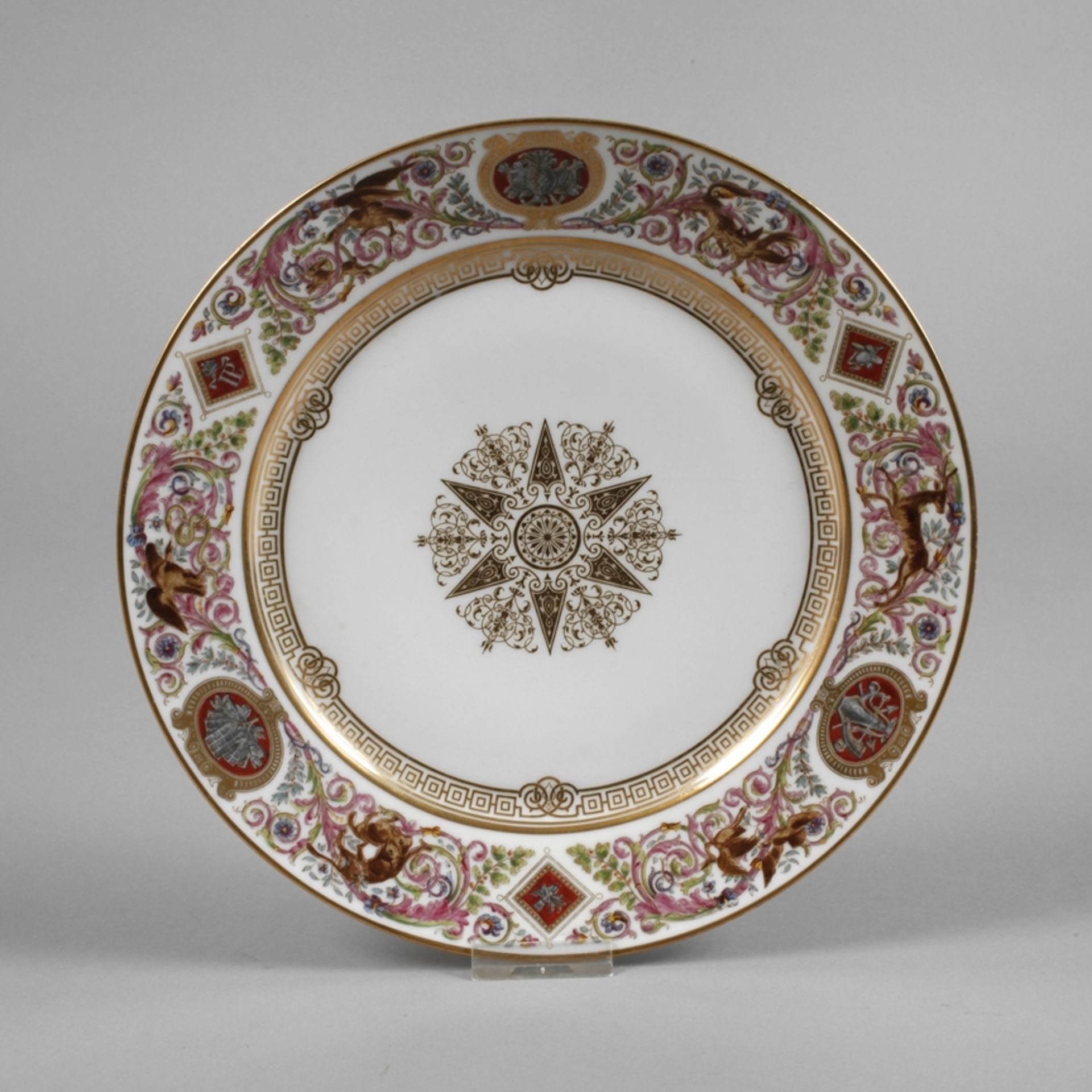 Sèvres ceremonial plate from the château of Fontainebleau