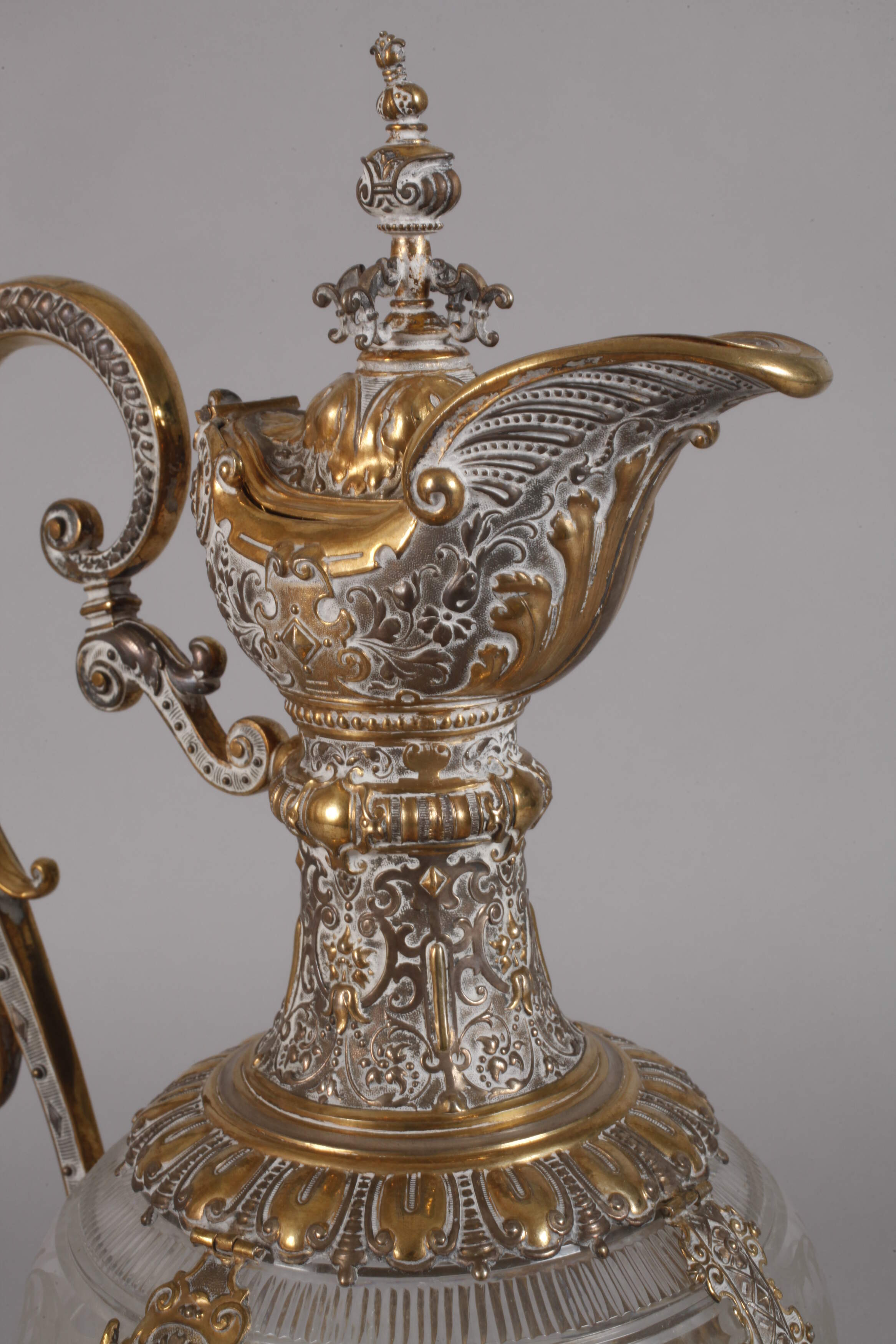 Precious Historism carafe with silver mounting - Image 3 of 5