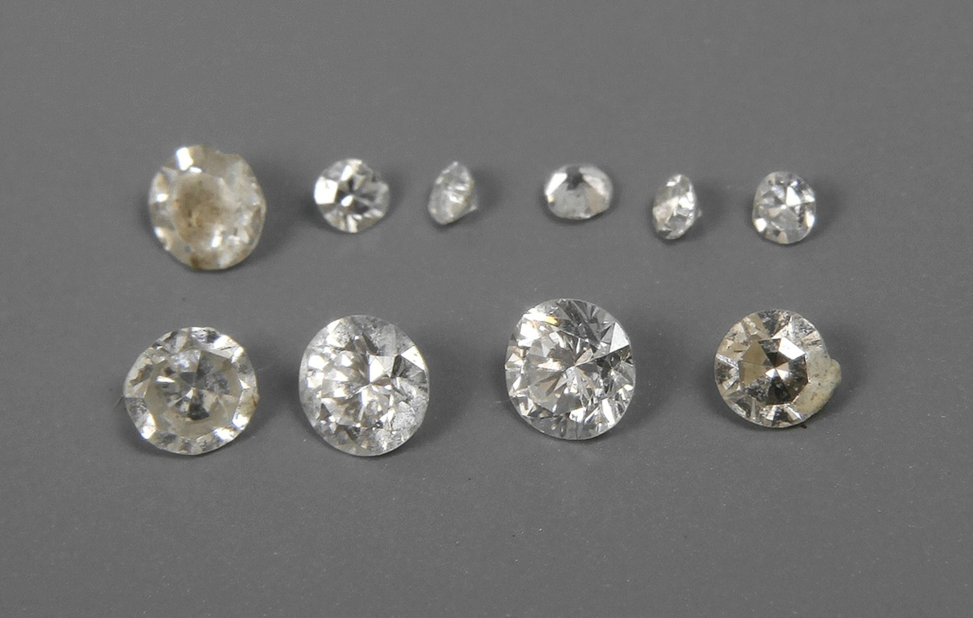 Convolute of small diamonds 0,21 ct