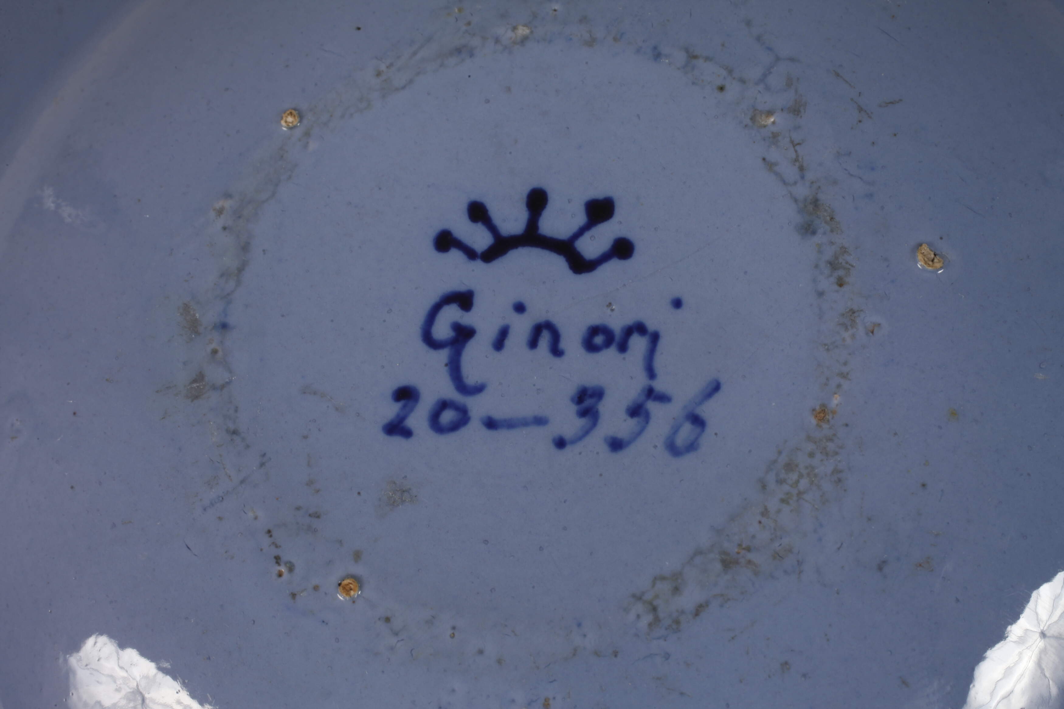 Ginori faience plate Italy - Image 3 of 4