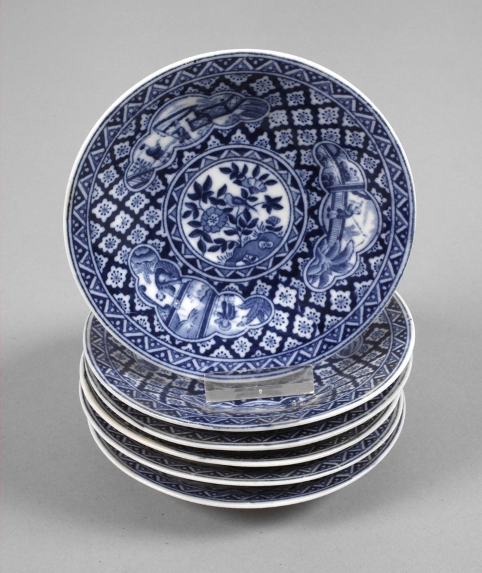 Six small decorative plates