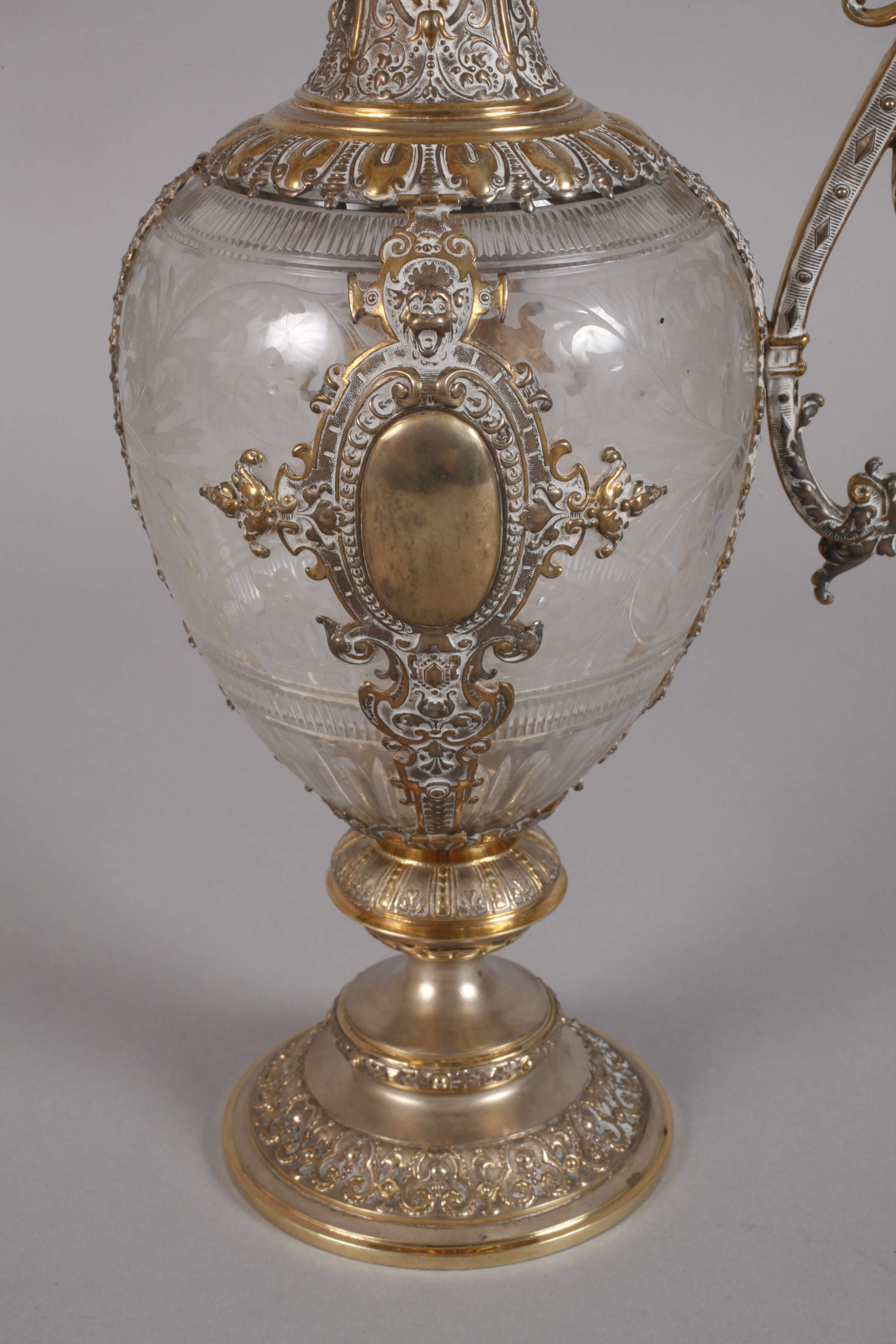 Precious Historism carafe with silver mounting - Image 4 of 5