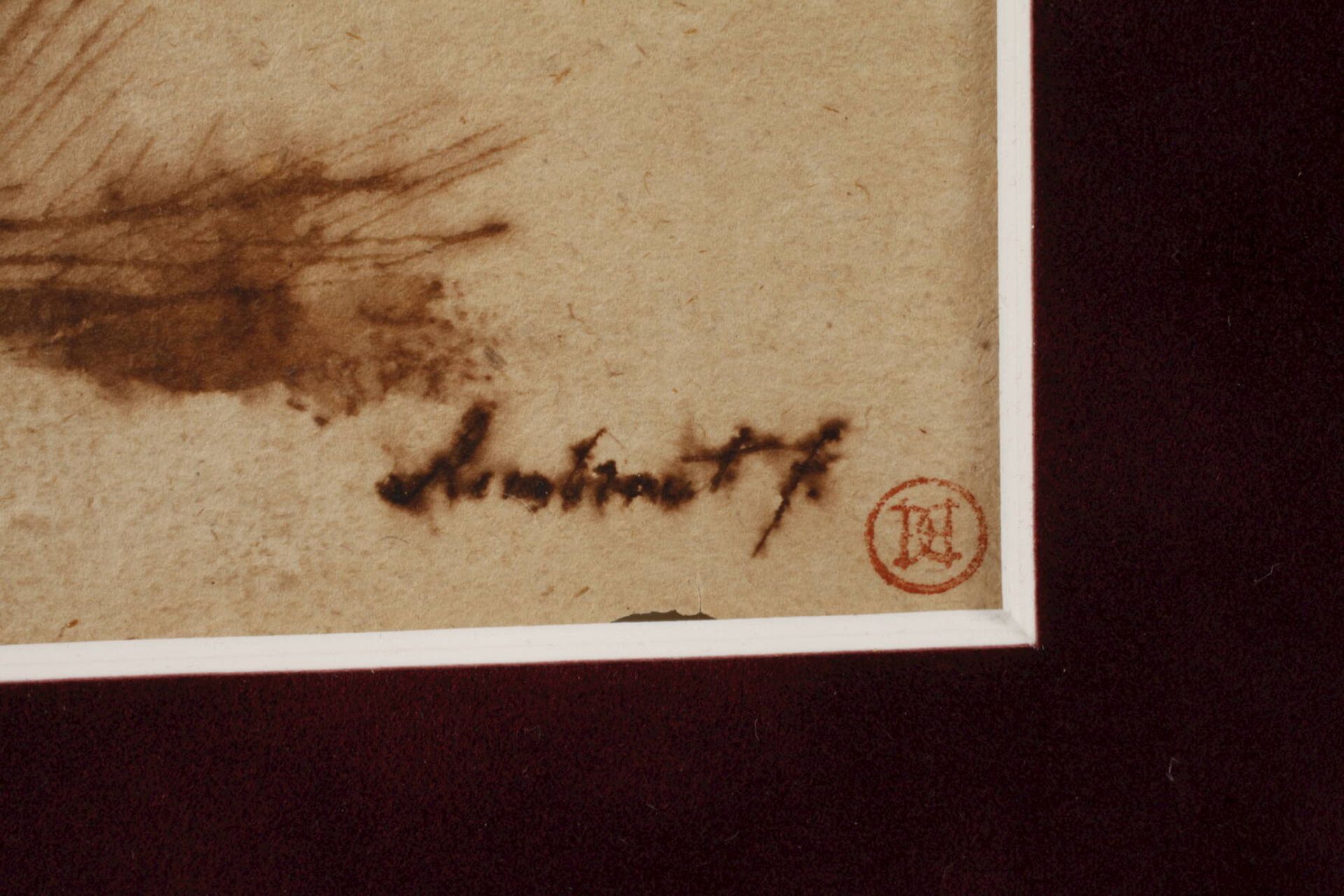 Altmeisterzeichnung, Rembrandt/ Werktstatt attr. - Bild 2 aus 7