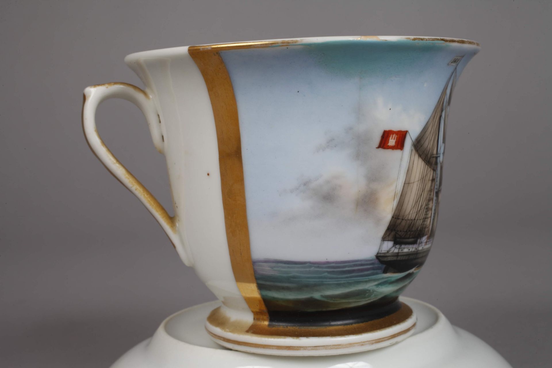 Captain's cup with sailing ship "Margarita" - Image 3 of 5